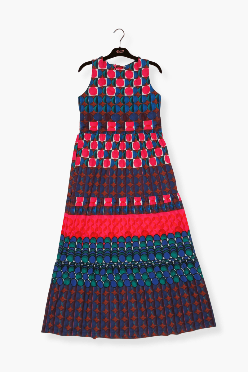 Vestido Preloved estampado geometrico largo de tirantes Lolitas&L - lolitasyl.com
