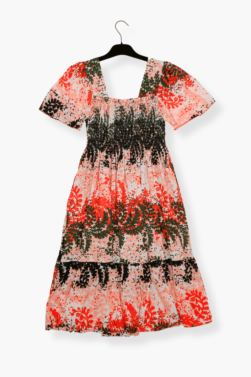 Vestido Preloved nido de abeja con estampado floral Lolitas&L - lolitasyl.com