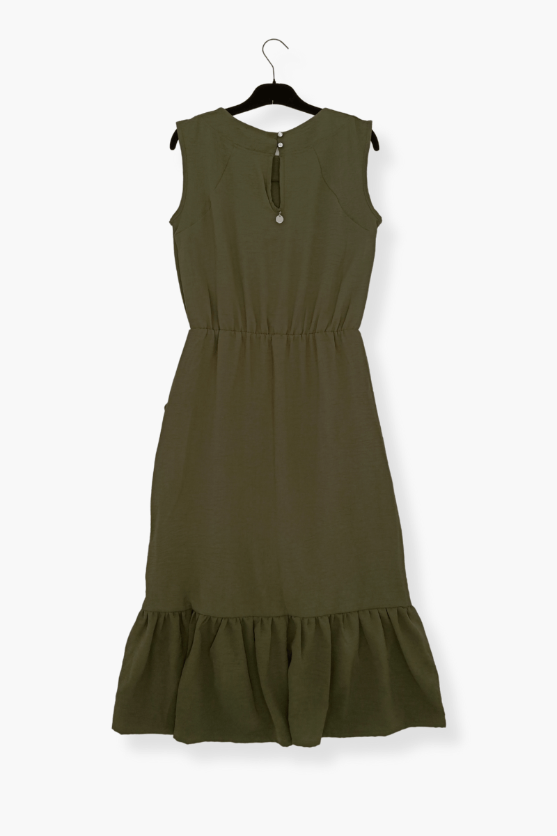 Vestido Preloved verde militar largo con volantes Lolitas&L - lolitasyl.com