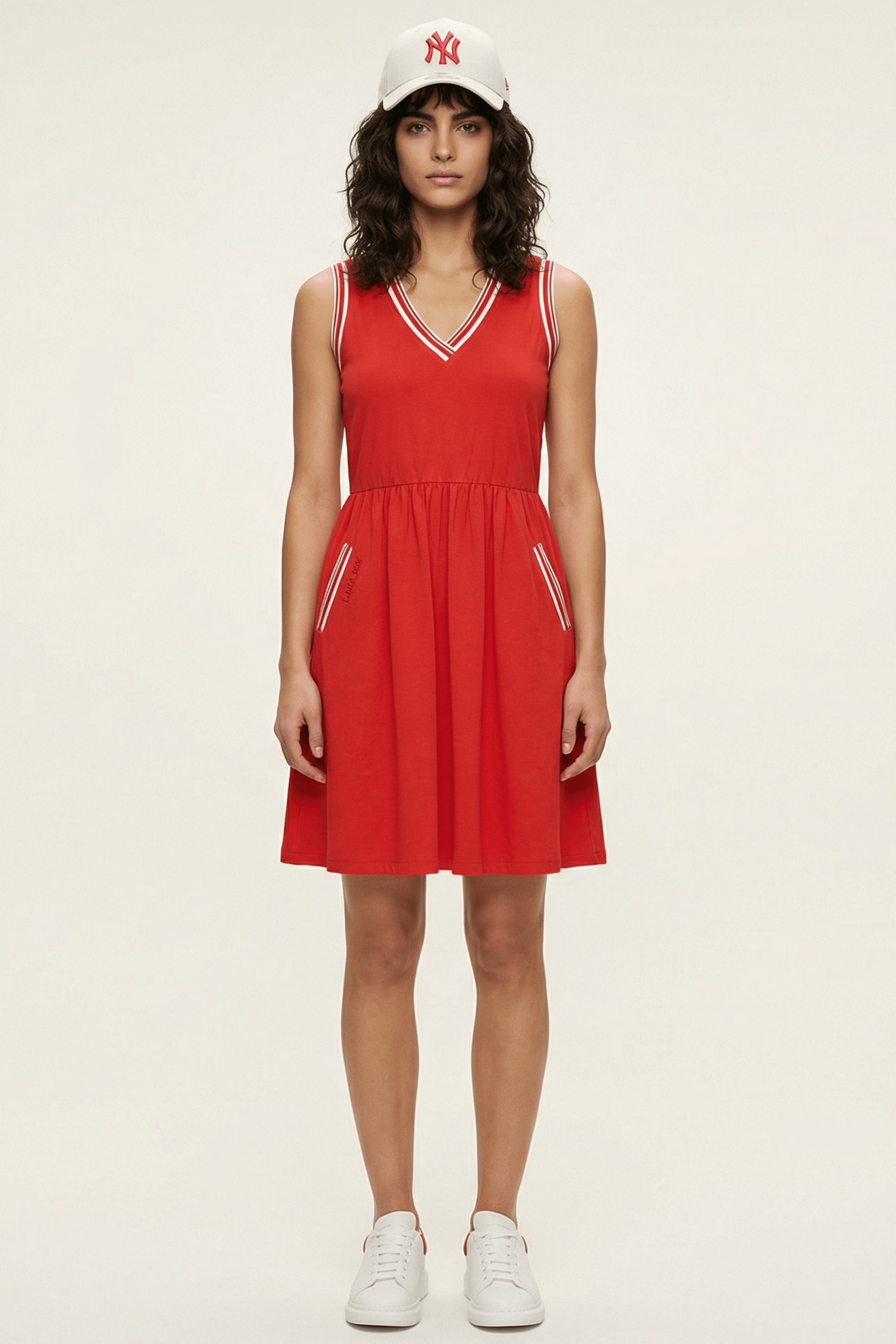 Vestido rojo elastico deportivo sin mangas Lolitas&L - lolitasyl.com