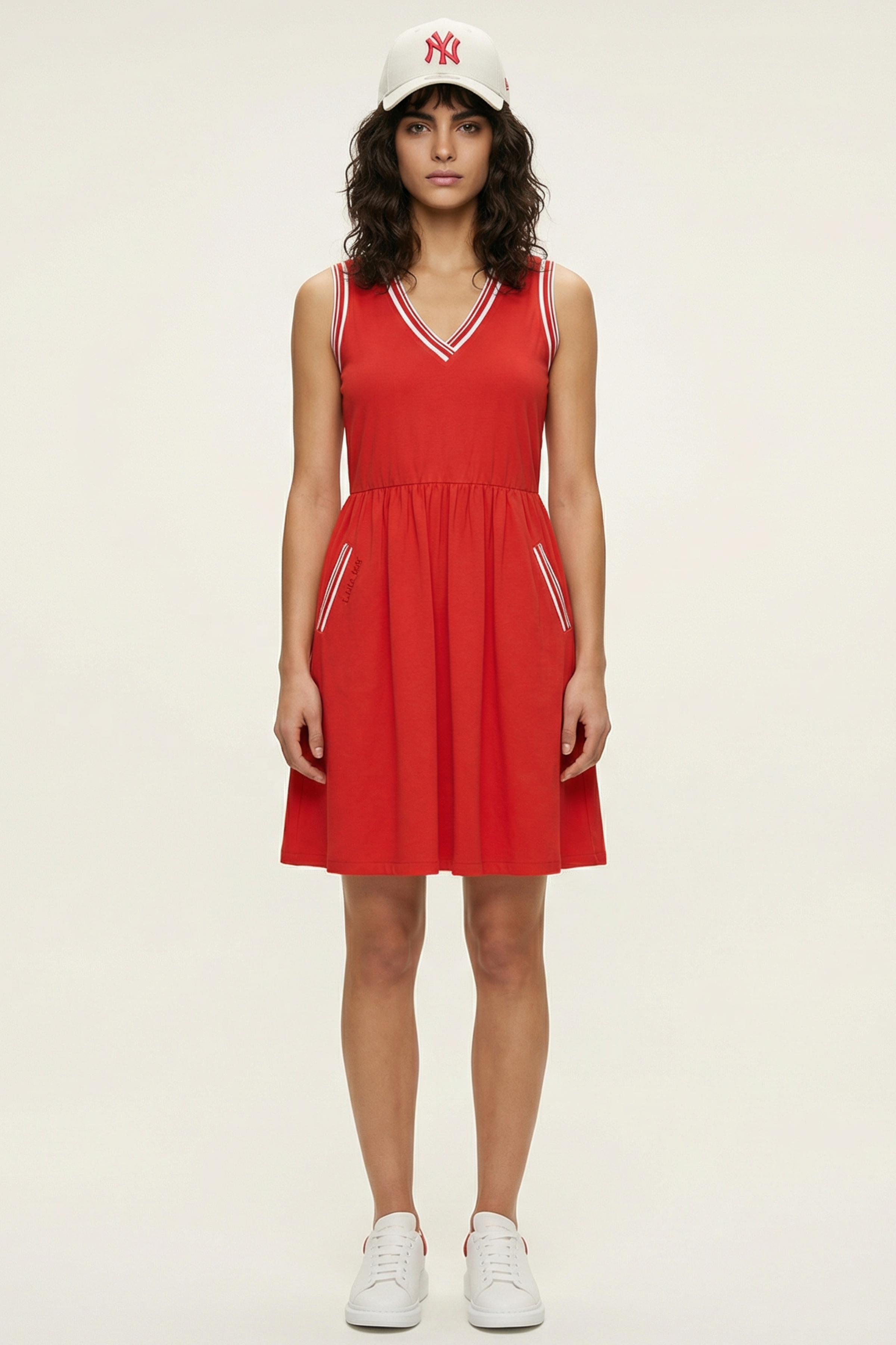 Vestido rojo elastico deportivo sin mangas Lolitas&L