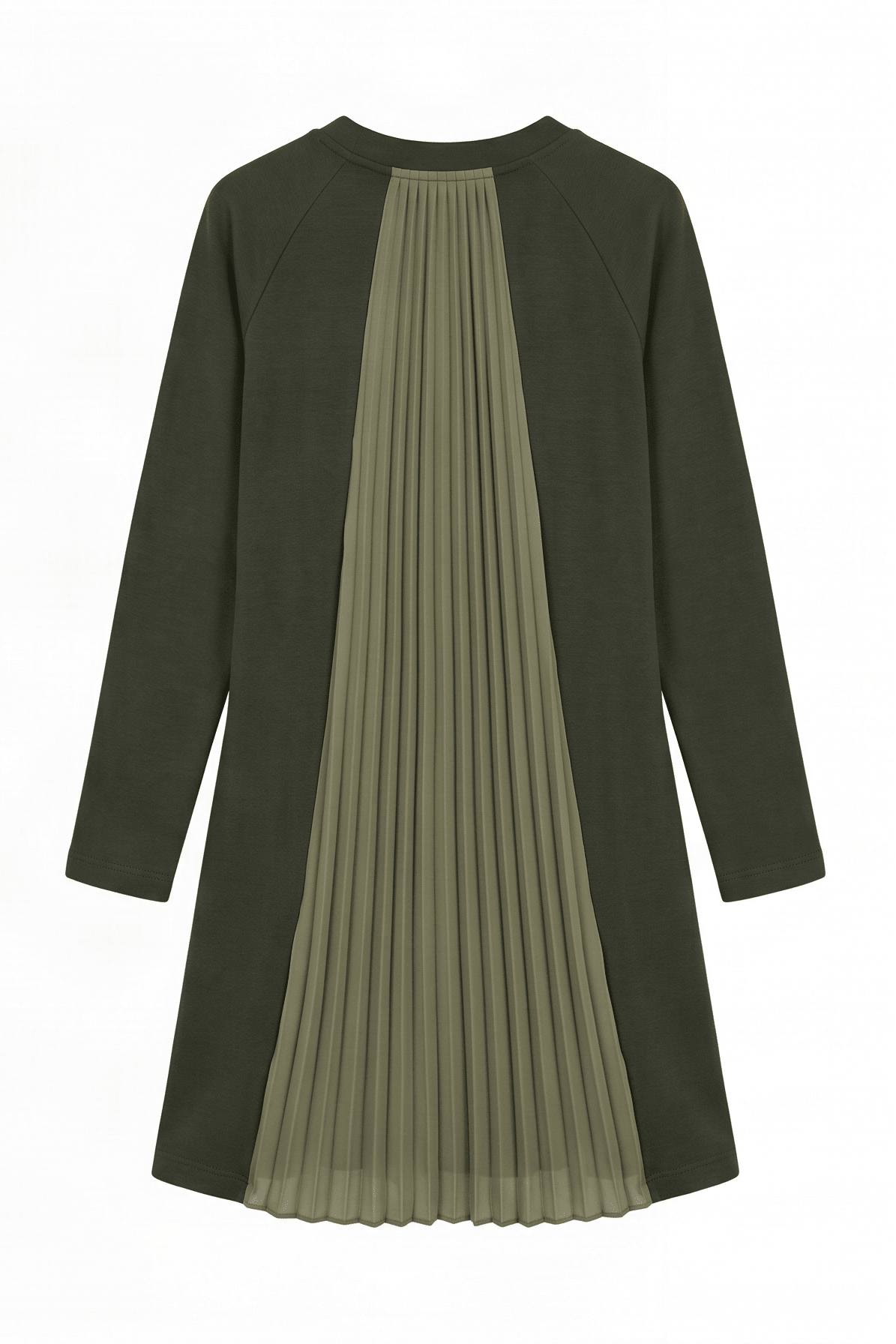 Vestido Verde Militar Estilo Qipao con Espalda de Satén Plisado – Lolitas&L - lolitasyl.com