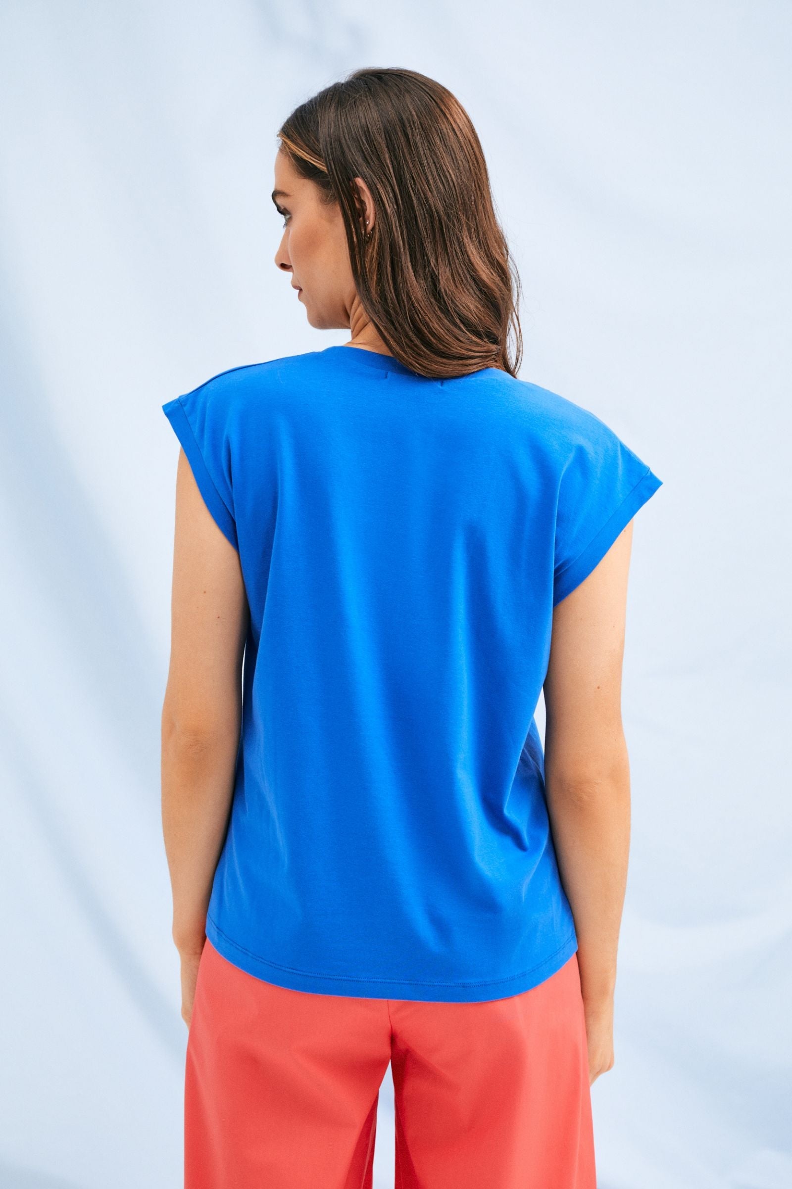 Camiseta azul Klein logo strass LTS Lolitas&L - lolitasyl.com