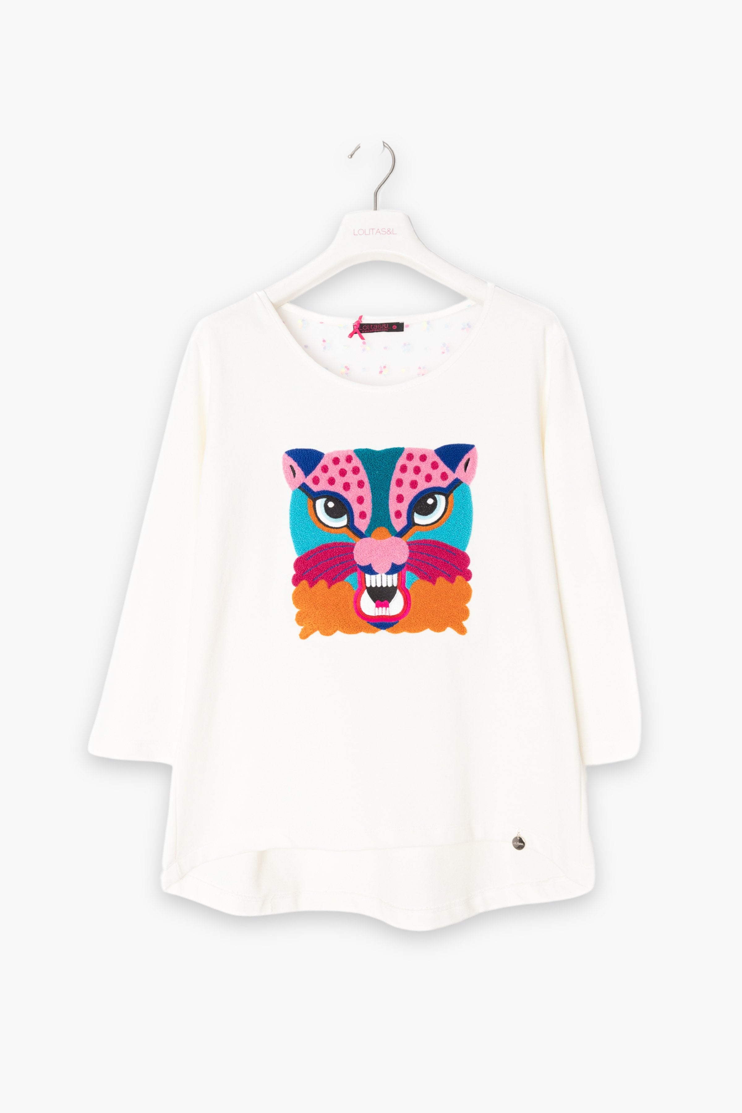 Camiseta blanca bordado Mindwhi LolitasyL - lolitasyl.com