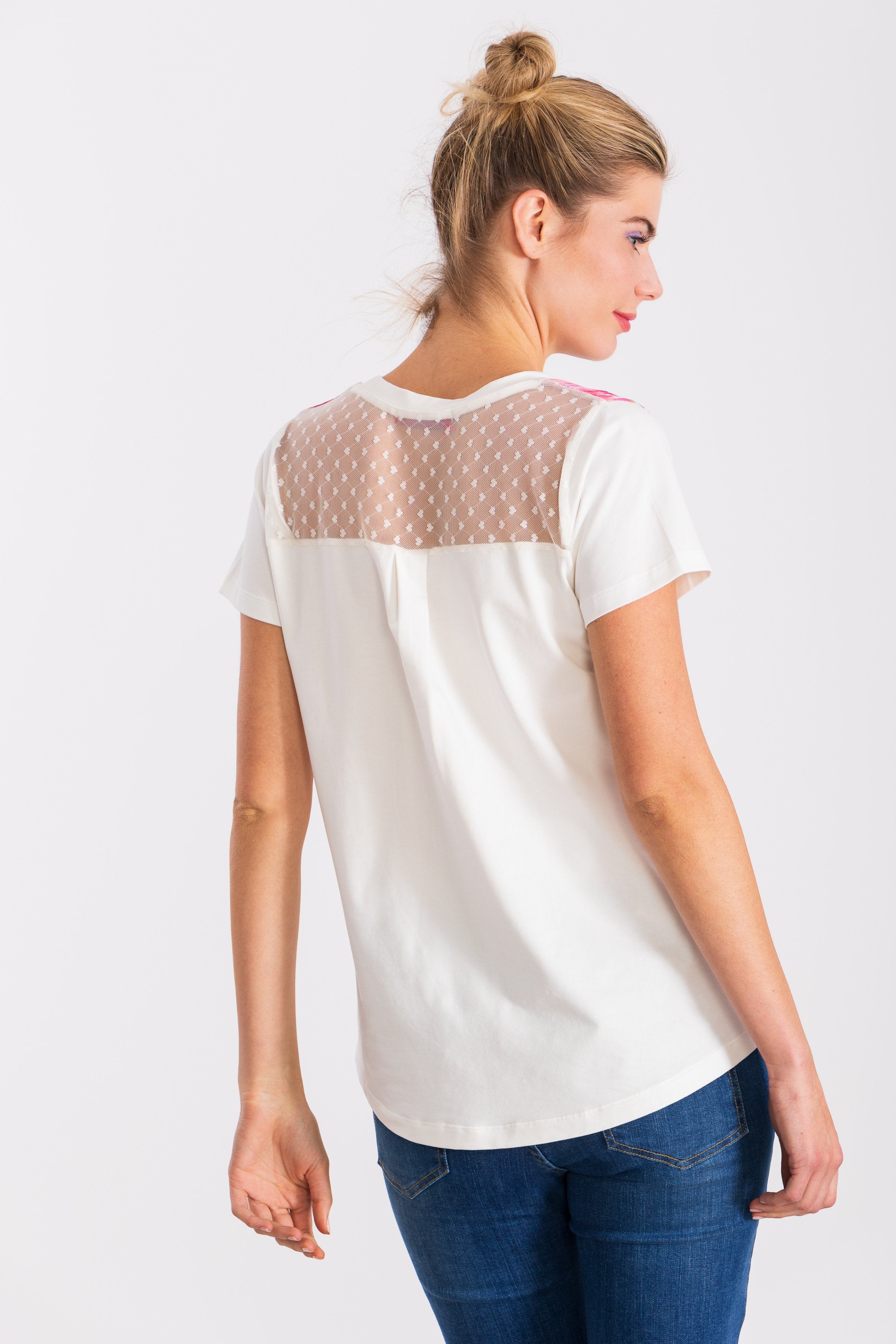 Camiseta blanca estampado Watercolour LolitasyL - lolitasyl.com