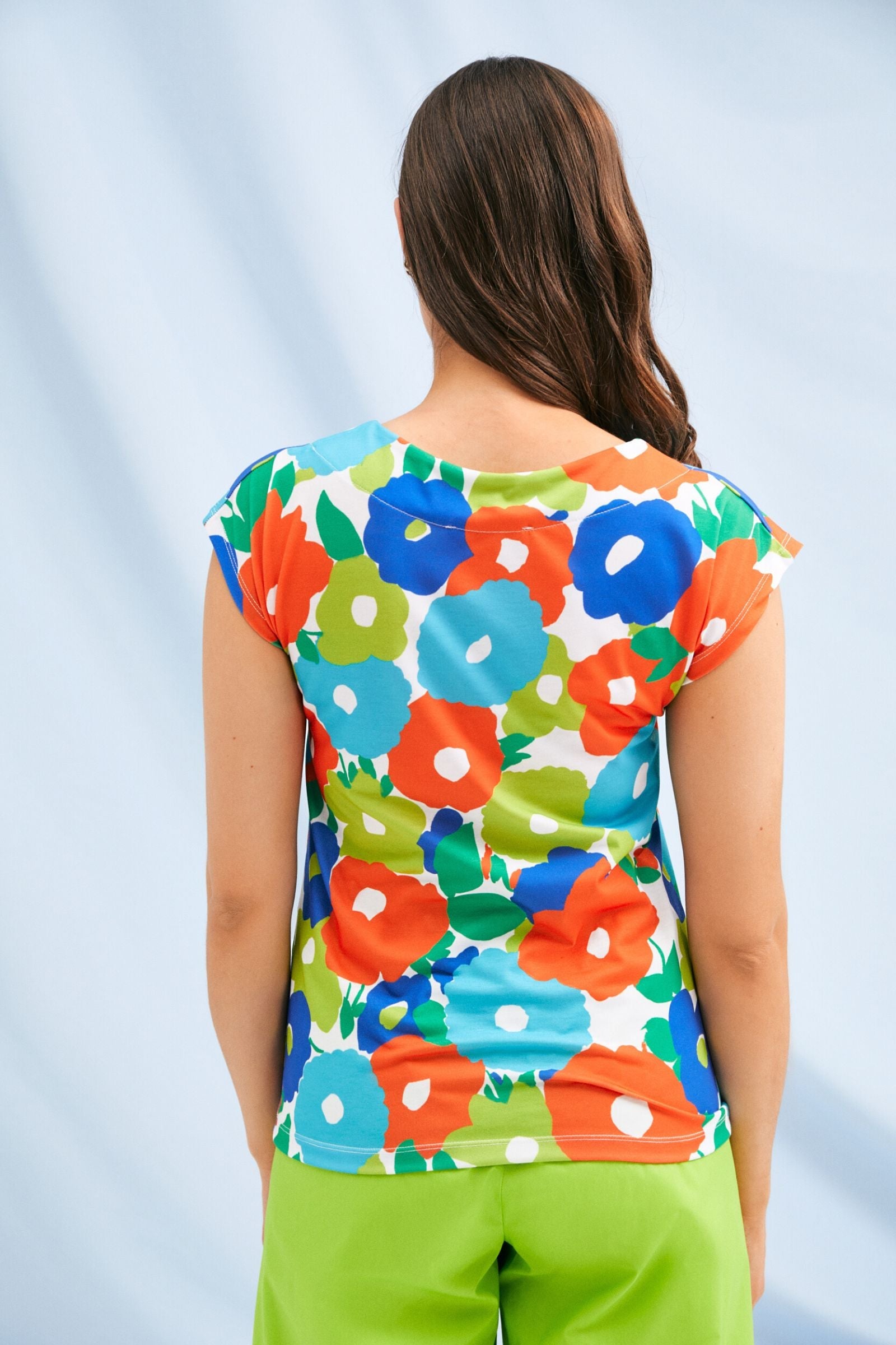 Camiseta estampado garden escote cuadrado Lolitas&L - lolitasyl.com