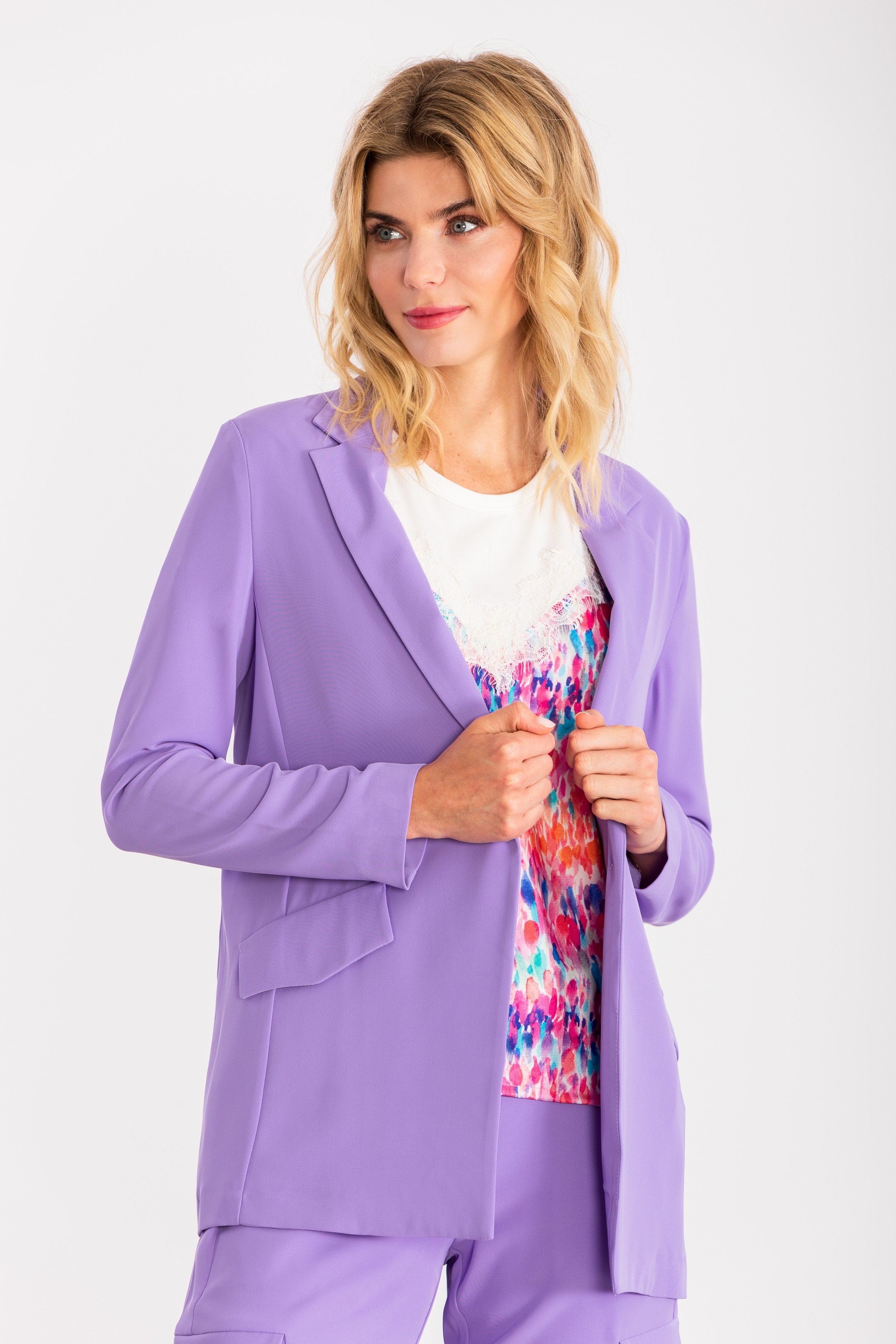 Camiseta estampado Water Colour con puntilla en escote LolitasyL - lolitasyl.com