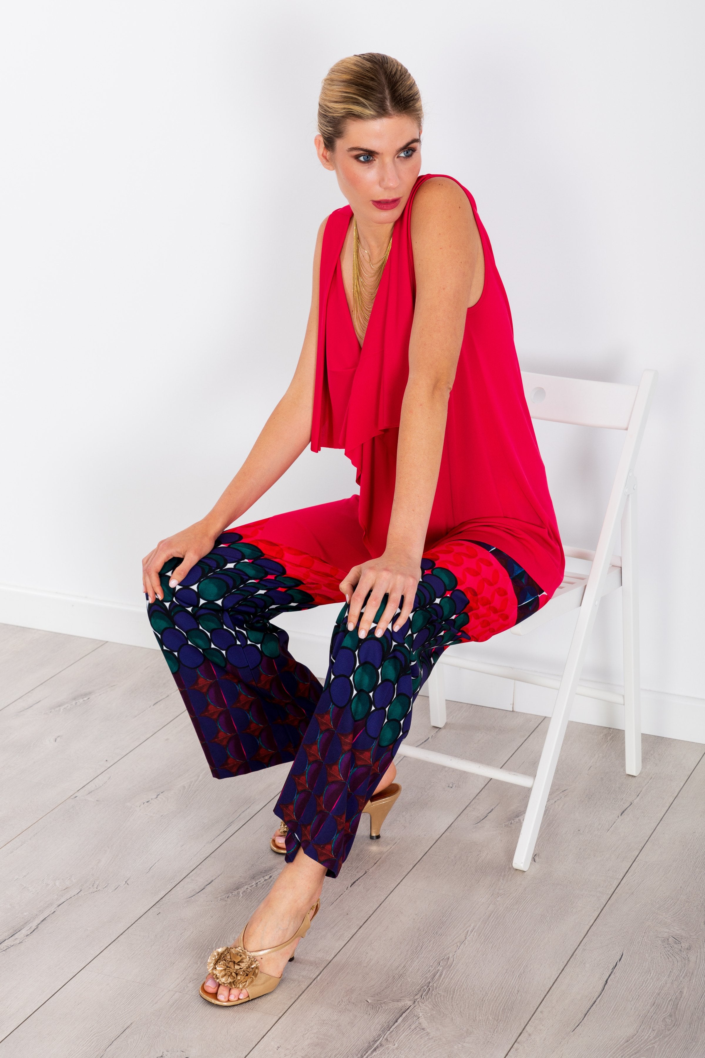 Camiseta lampone tirantes con chorrear en el delantero LolitasyL - lolitasyl.com