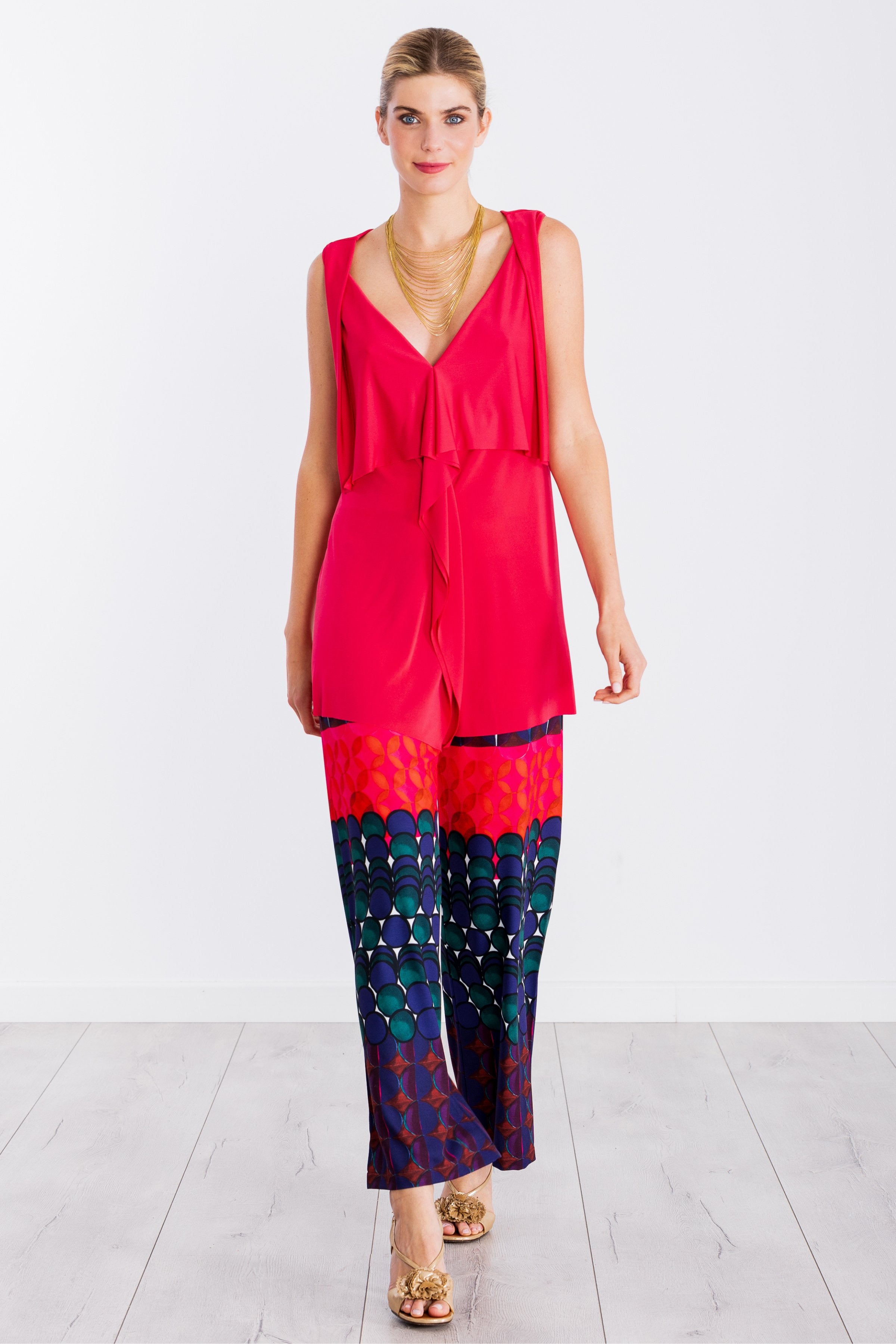 Camiseta lampone tirantes con chorrear en el delantero LolitasyL - lolitasyl.com