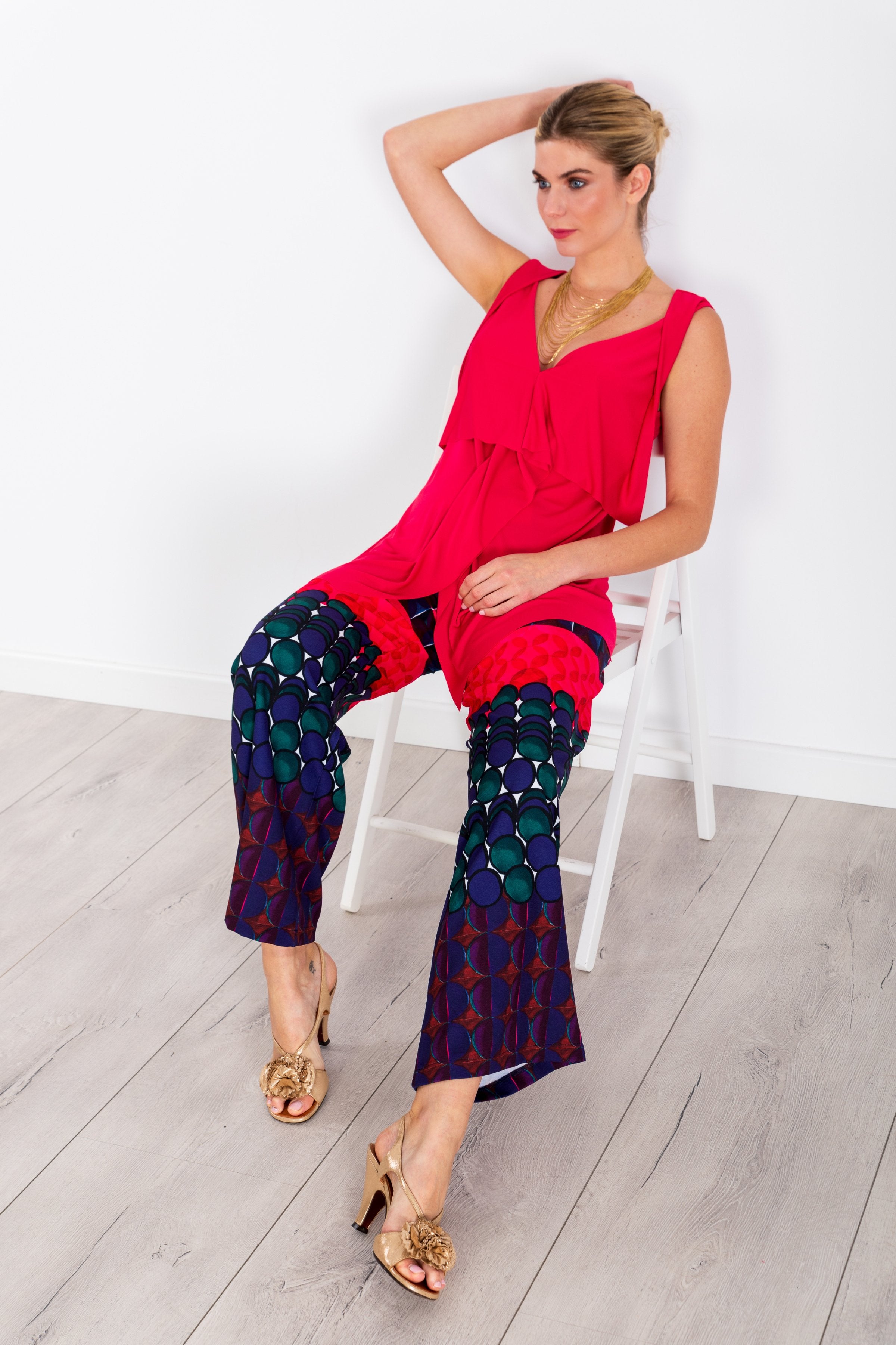 Camiseta lampone tirantes con chorrear en el delantero LolitasyL - lolitasyl.com