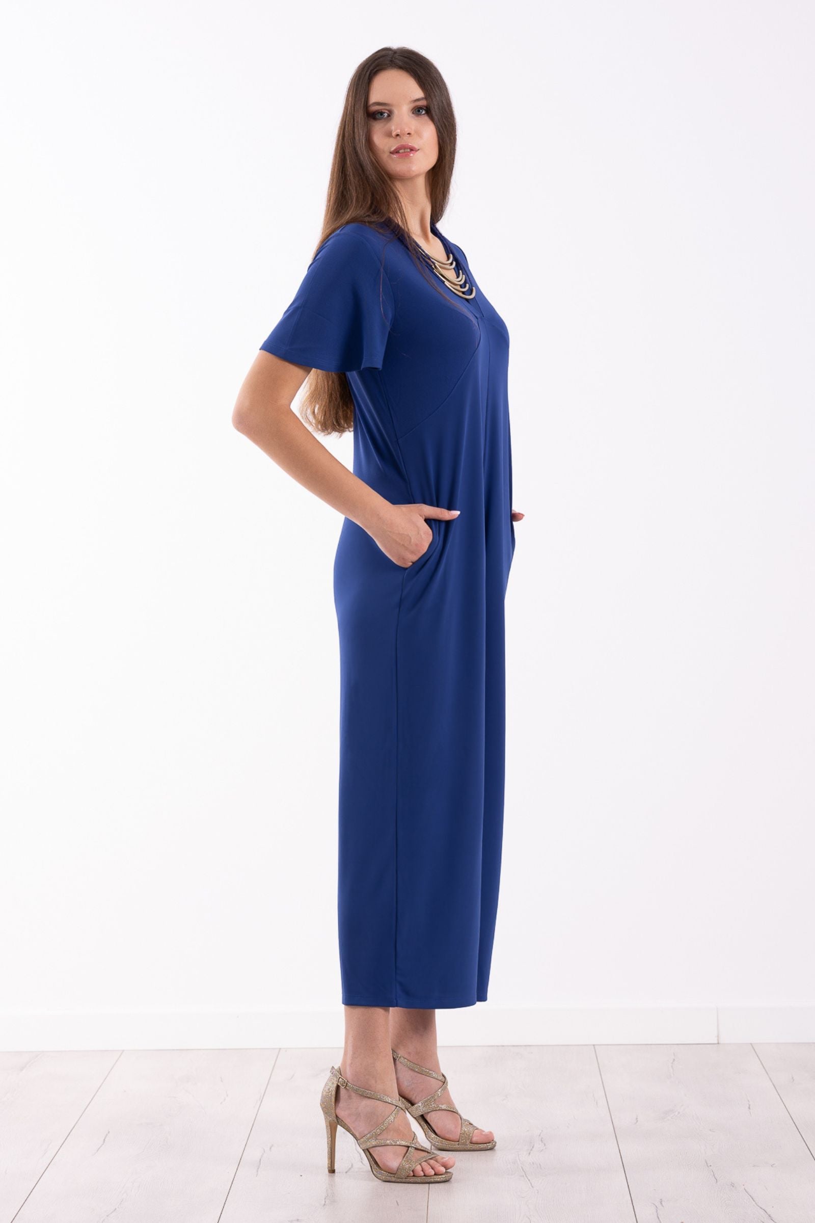 Mono Azul Royal largo con lagrima en la espalda de Lolitas&L - lolitasyl.com