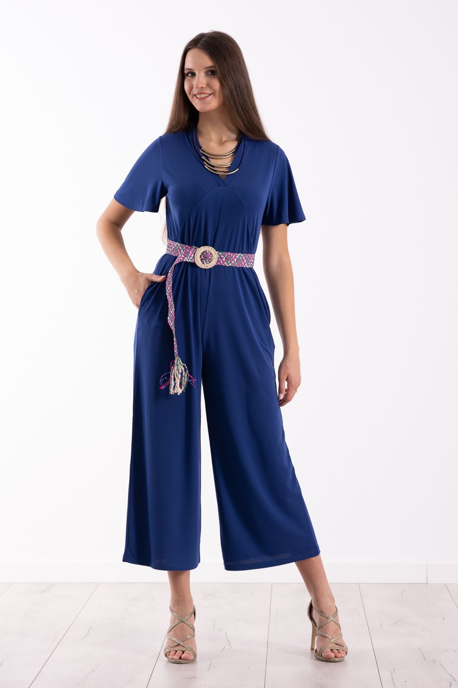 Mono Azul Royal largo con lagrima en la espalda de Lolitas&L - lolitasyl.com