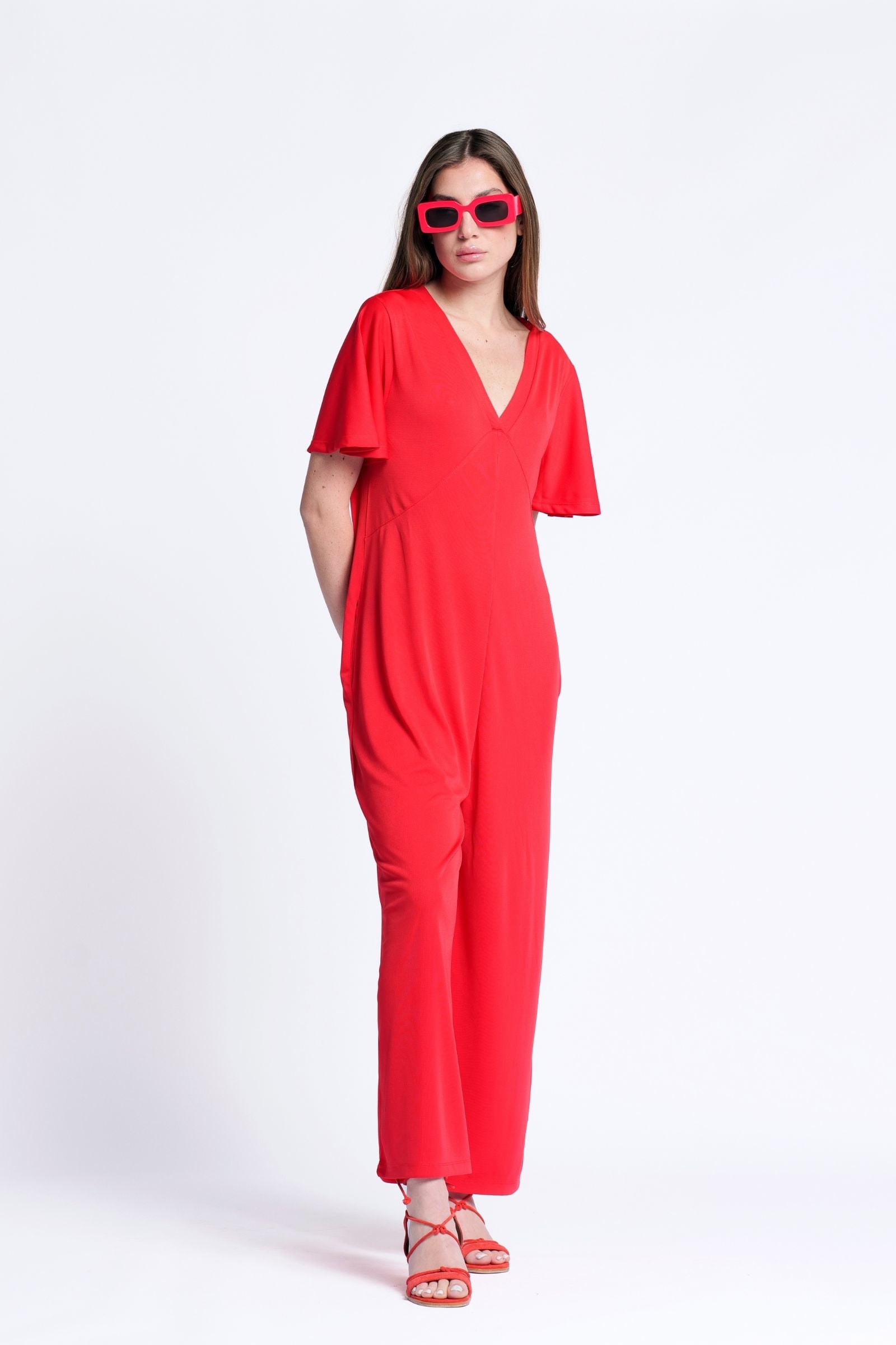 Mono rojo largo con lagrima en la espalda de Lolitas&L - lolitasyl.com