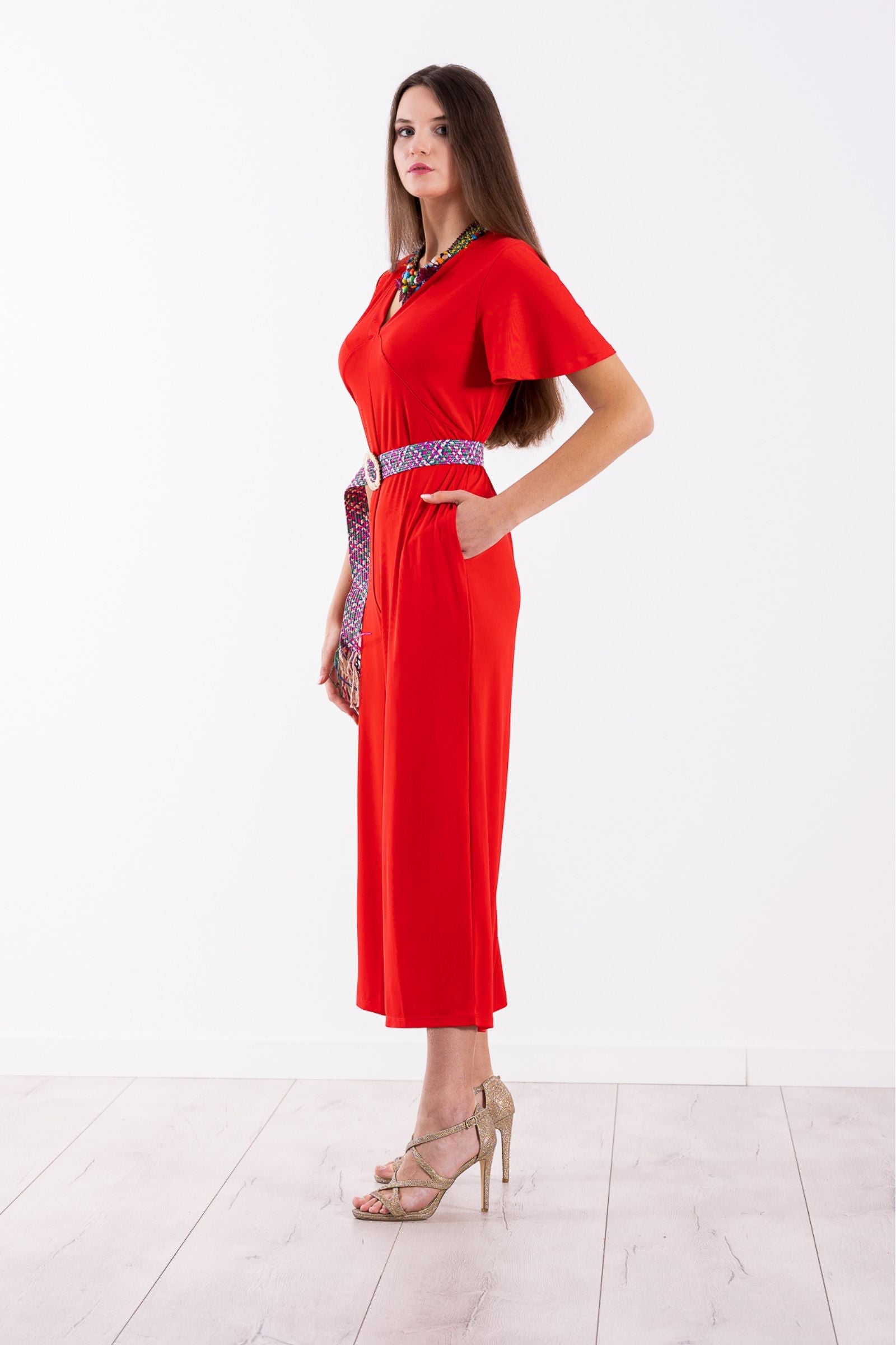 Mono rojo largo con lagrima en la espalda de Lolitas&L - lolitasyl.com