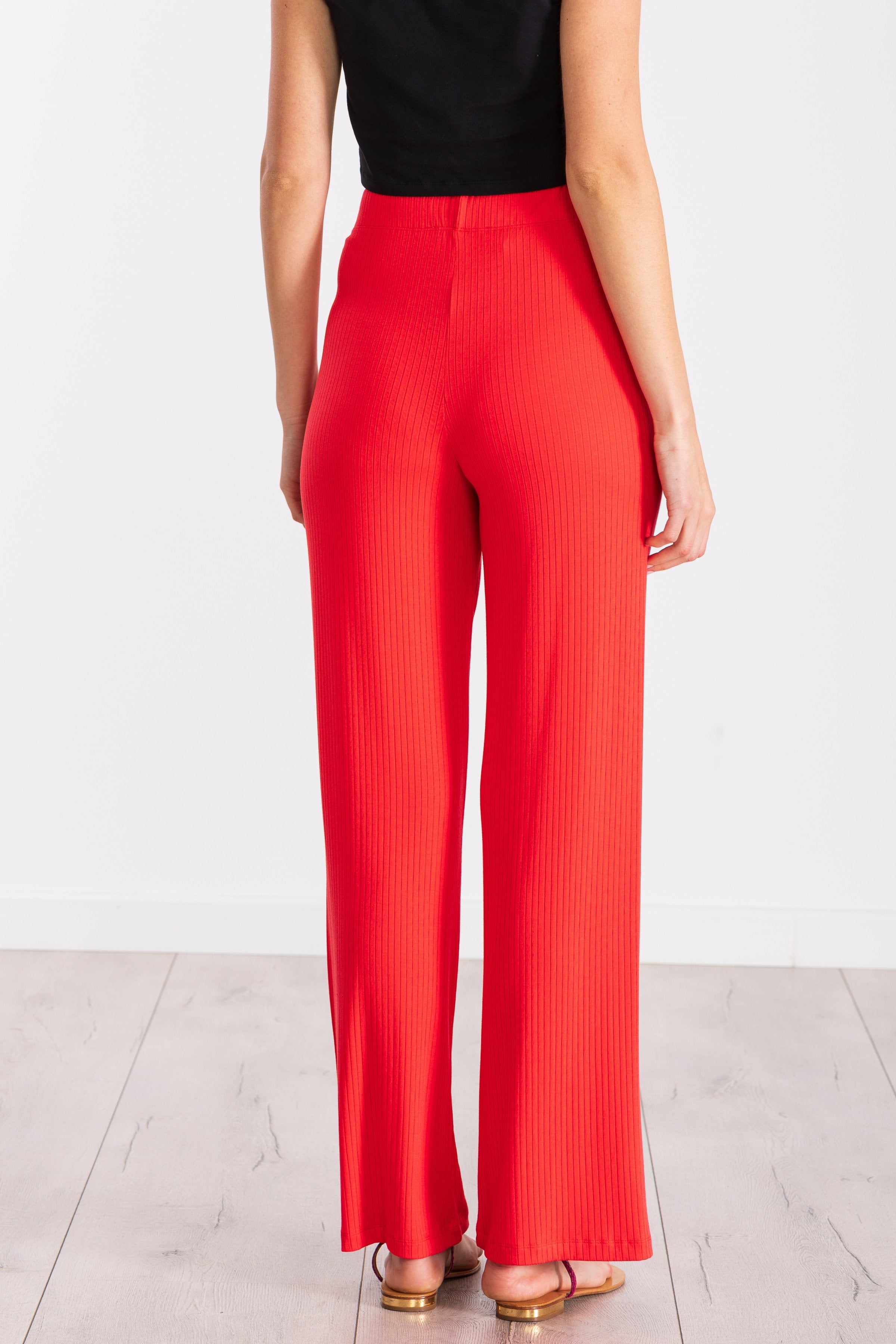 Pantalón coral punto rayado ancho LolitasyL - lolitasyl.com