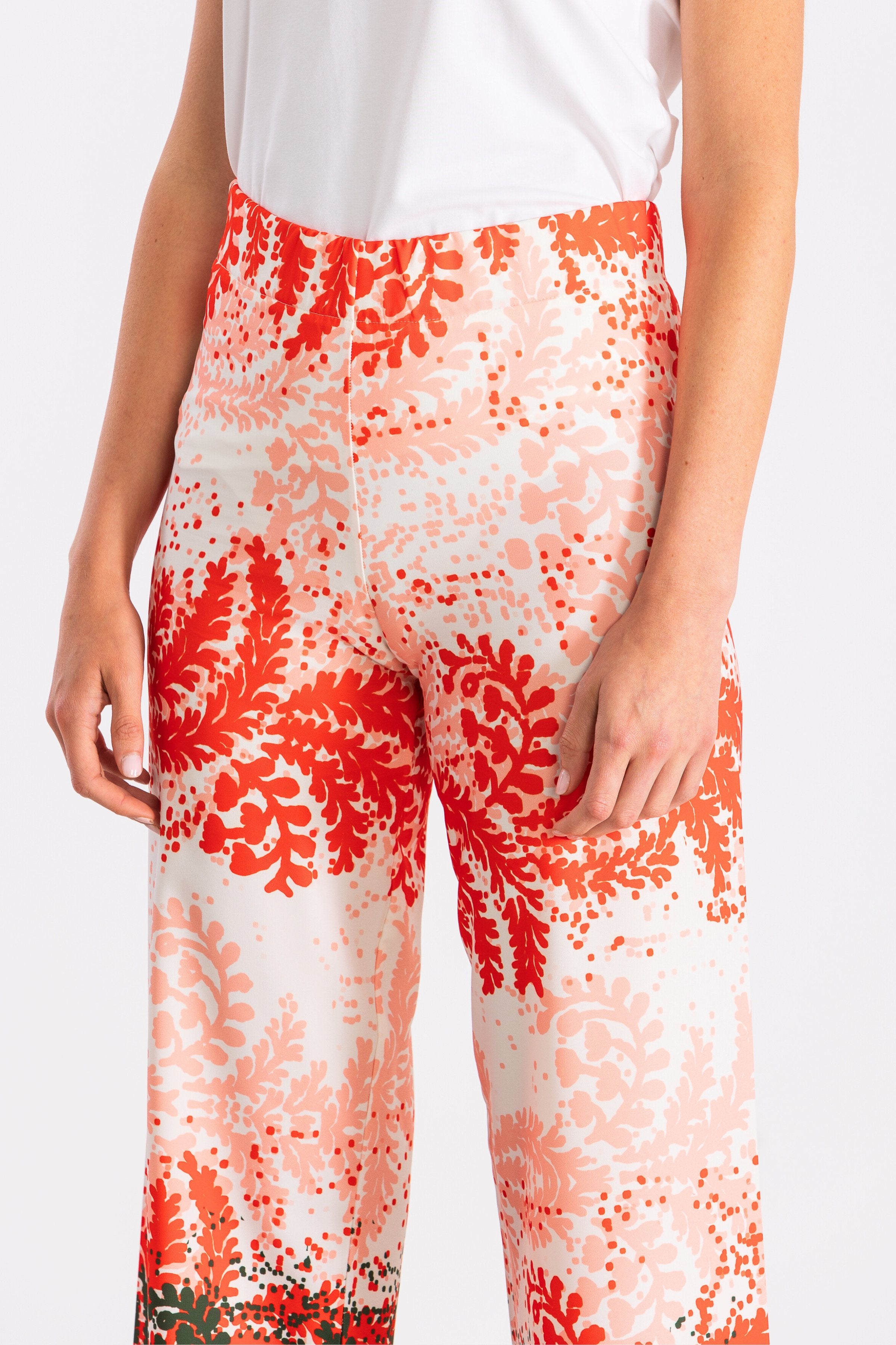 Pantalon largo estampado leaves LolitasyL - lolitasyl.com