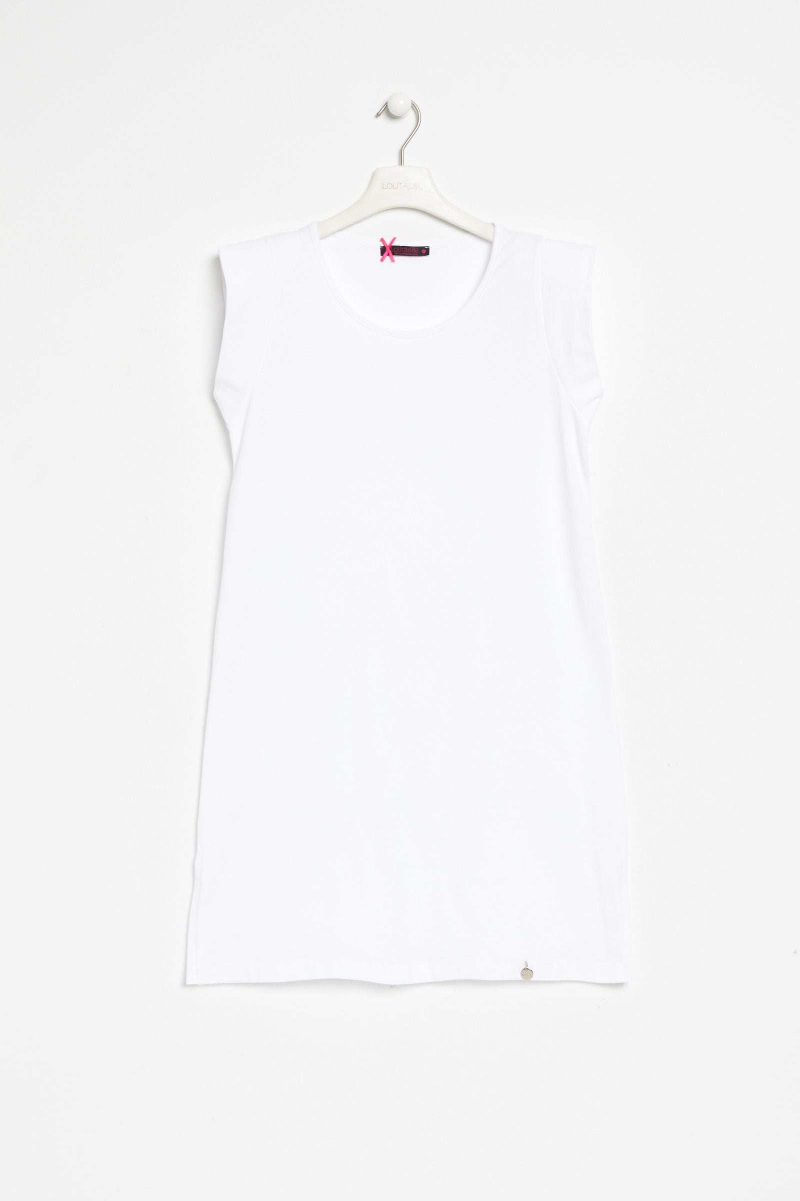 Vestido blanco liso con manga pegada Lolitas&L - lolitasyl.com