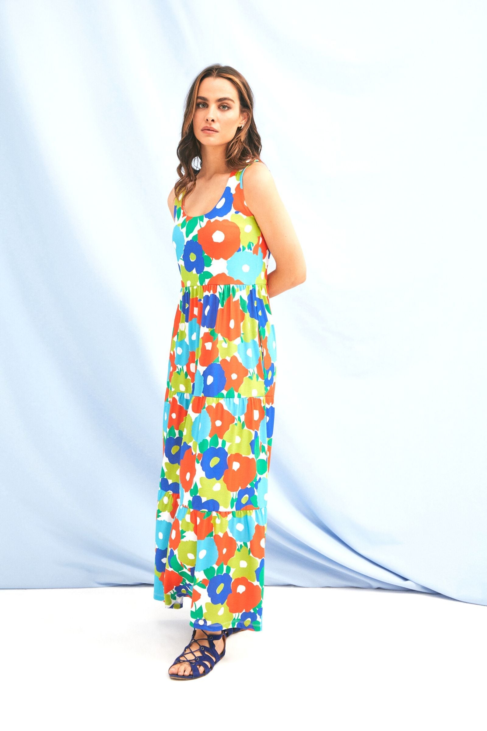 Vestido de tirantes estampado de flores largo Lolitas&L - lolitasyl.com