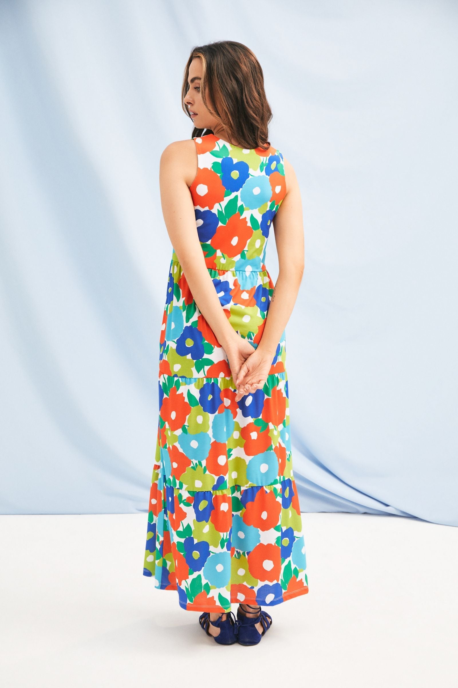 Vestido de tirantes estampado de flores largo Lolitas&L - lolitasyl.com