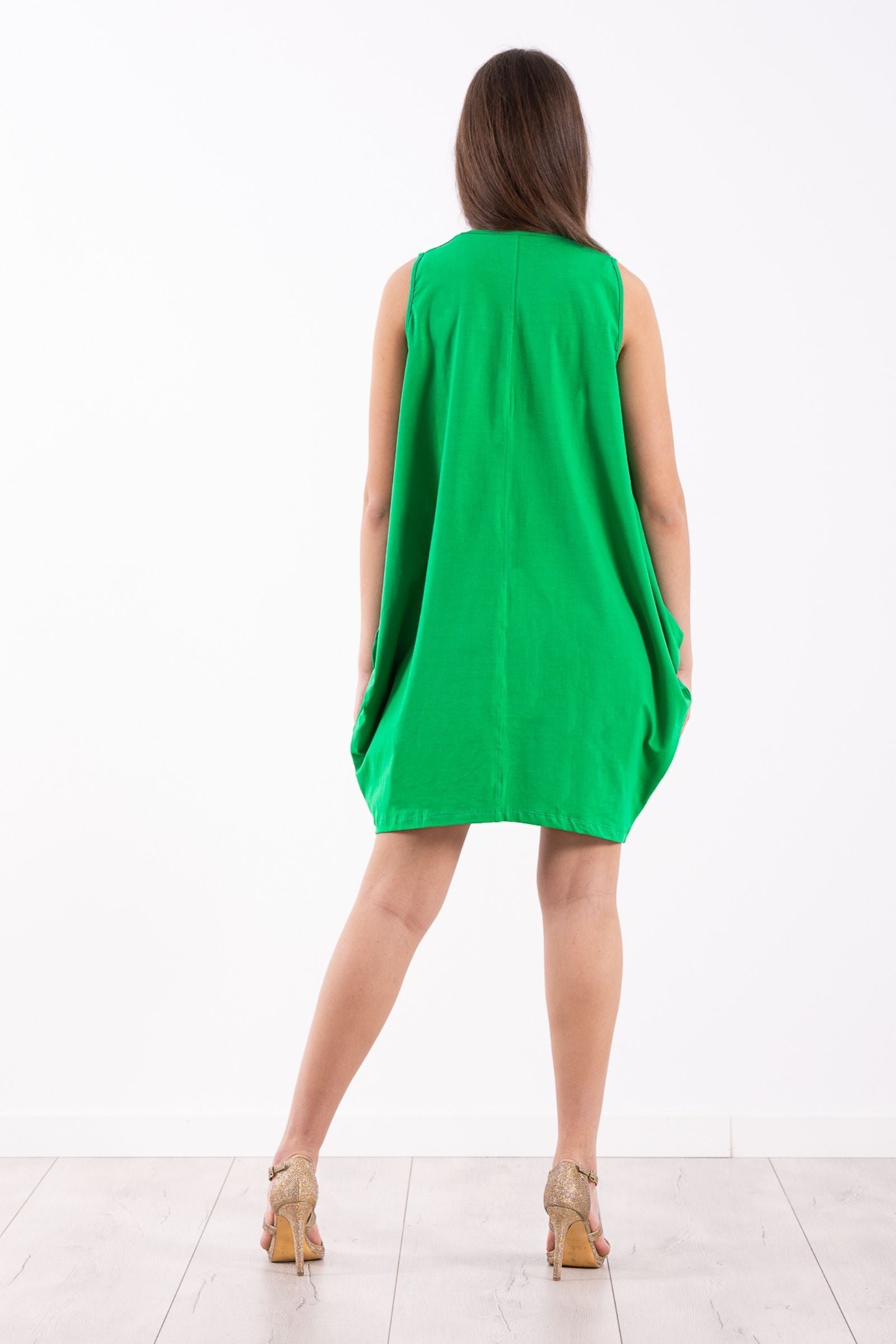 Vestido verde tirantes con bordado al tono Lolitas&L - lolitasyl.com