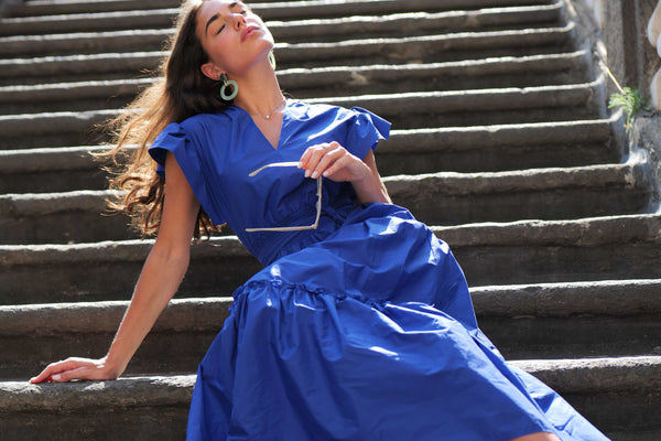 Cómo combinar un vestido azulón con zapatos y accesorios - Lolitas&L