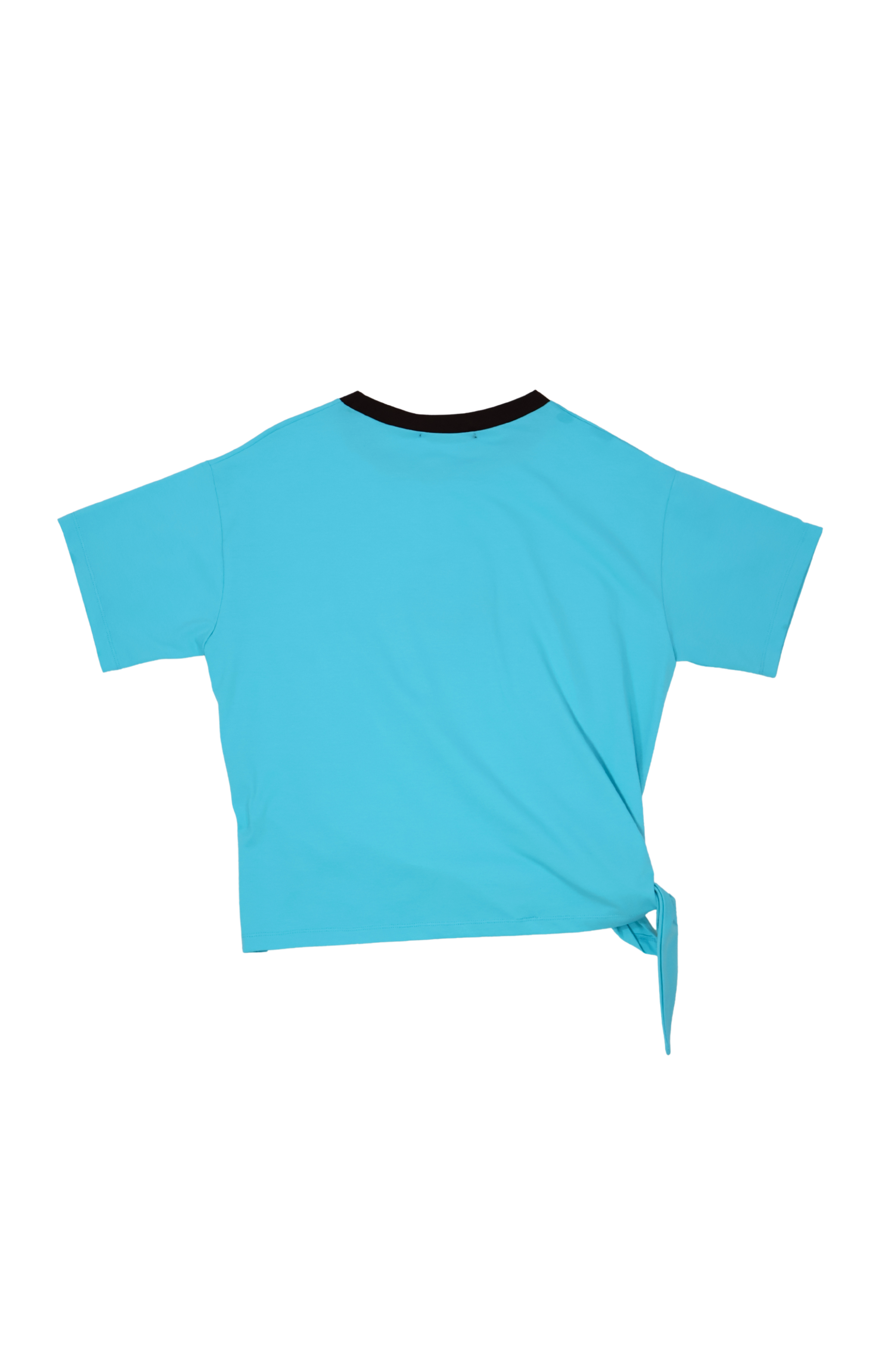 Camiseta azul celeste bordado sombrero anudada en la cintura Lolitas&L