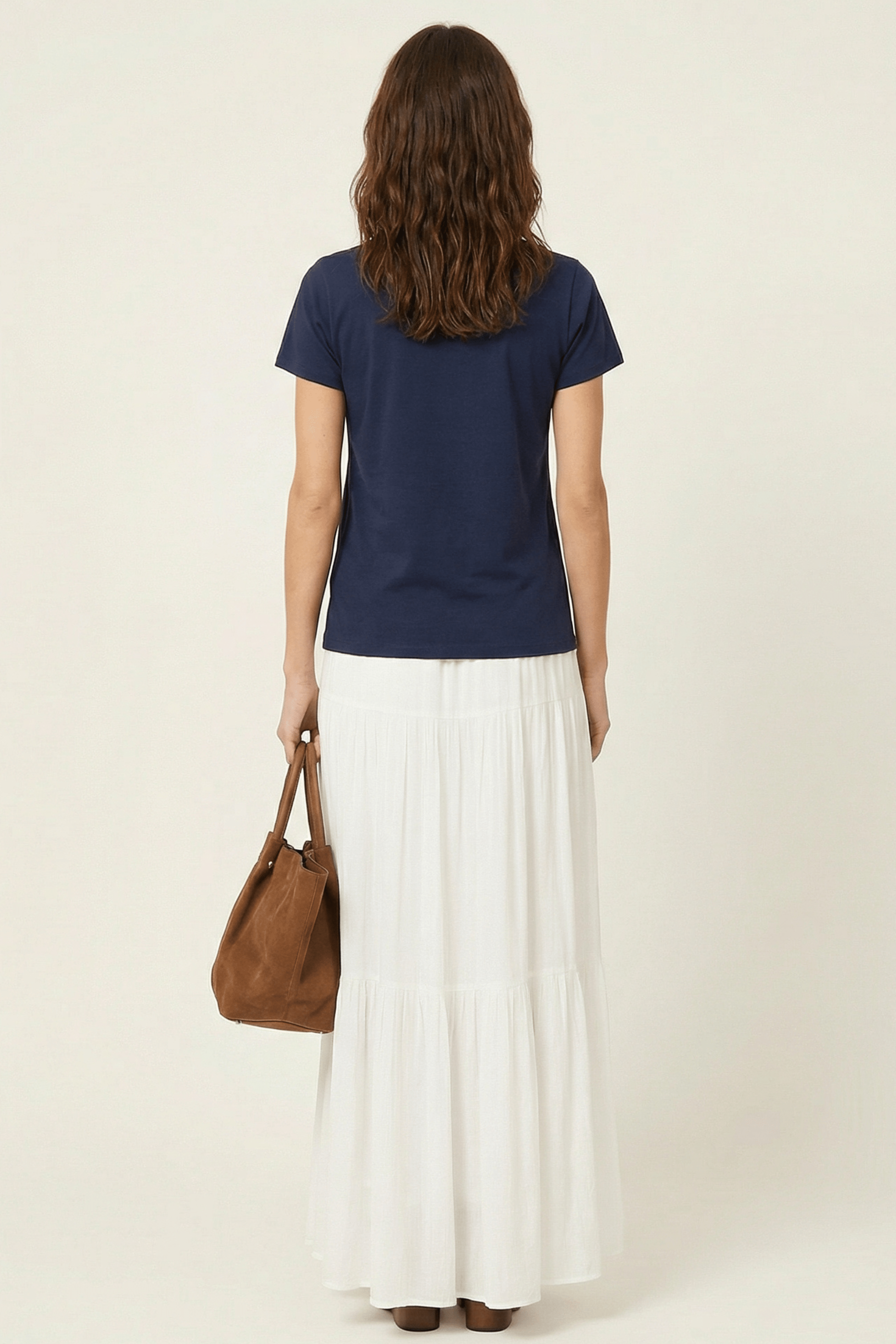 Camiseta azul con bordado cesta y flores de manga corta Lolitas&L - lolitasyl.com