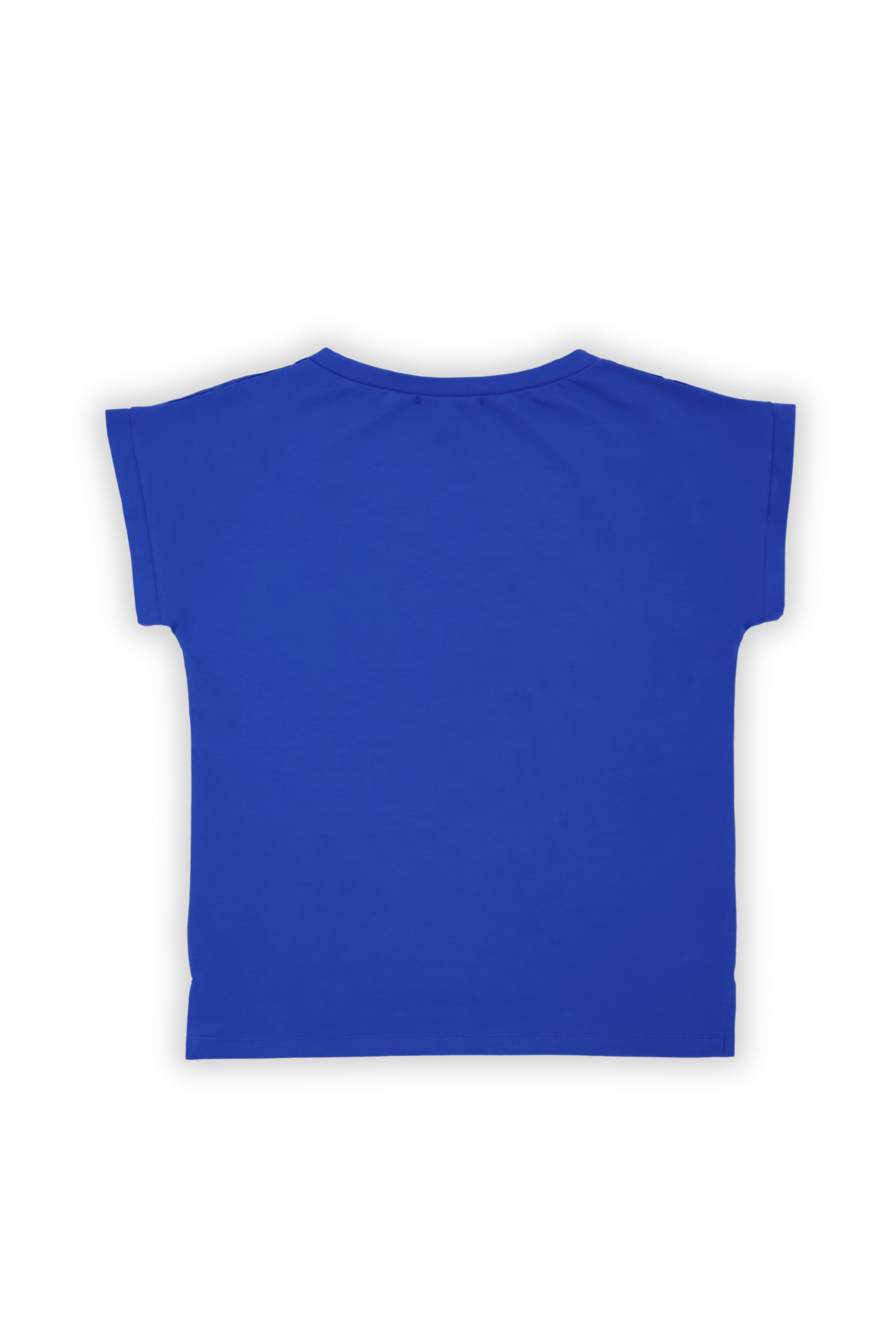 Camiseta azul estampado pintura multicolor con strass Lolitas&L - lolitasyl.com