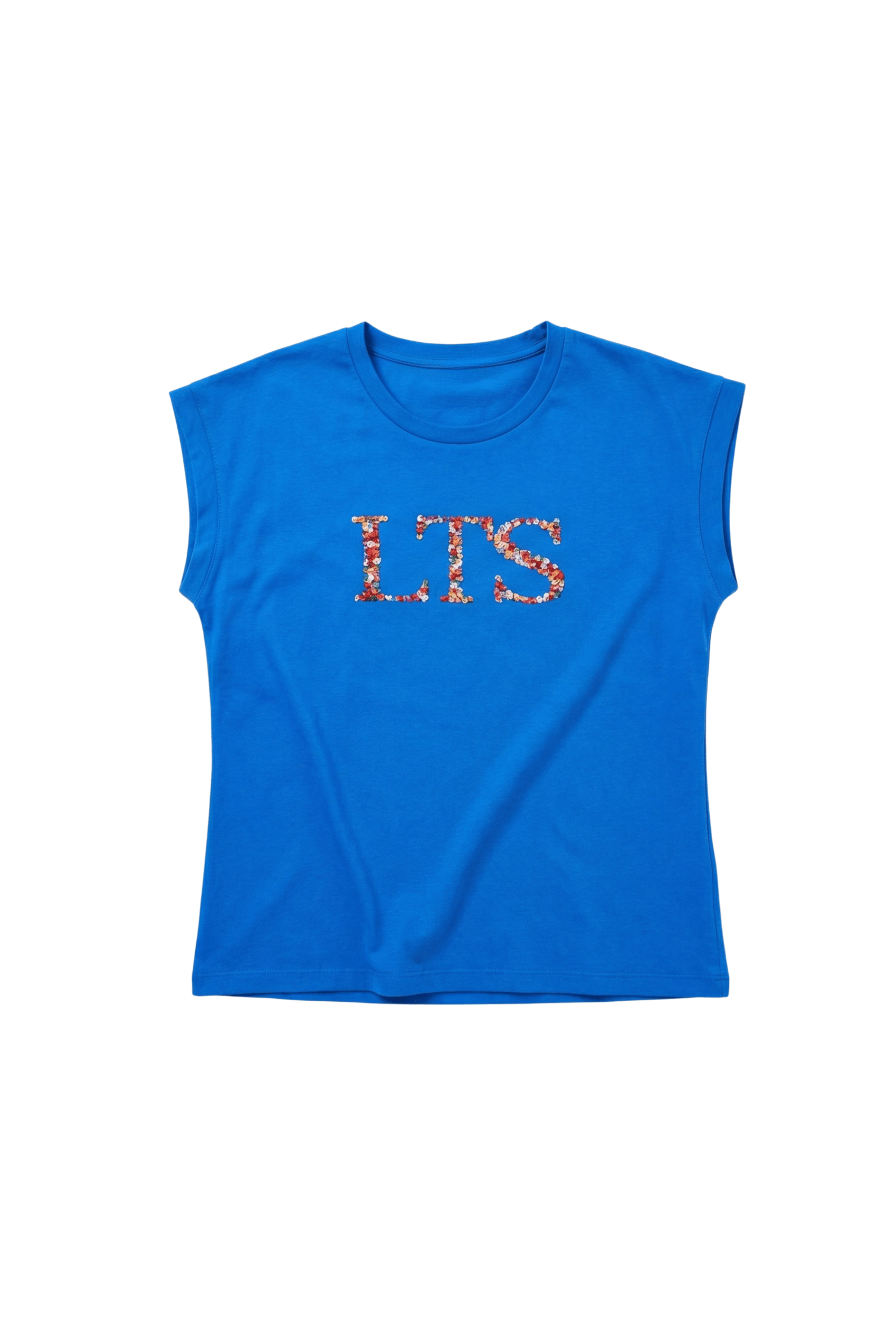 Camiseta azul Klein logo strass LTS Lolitas&L - lolitasyl.com