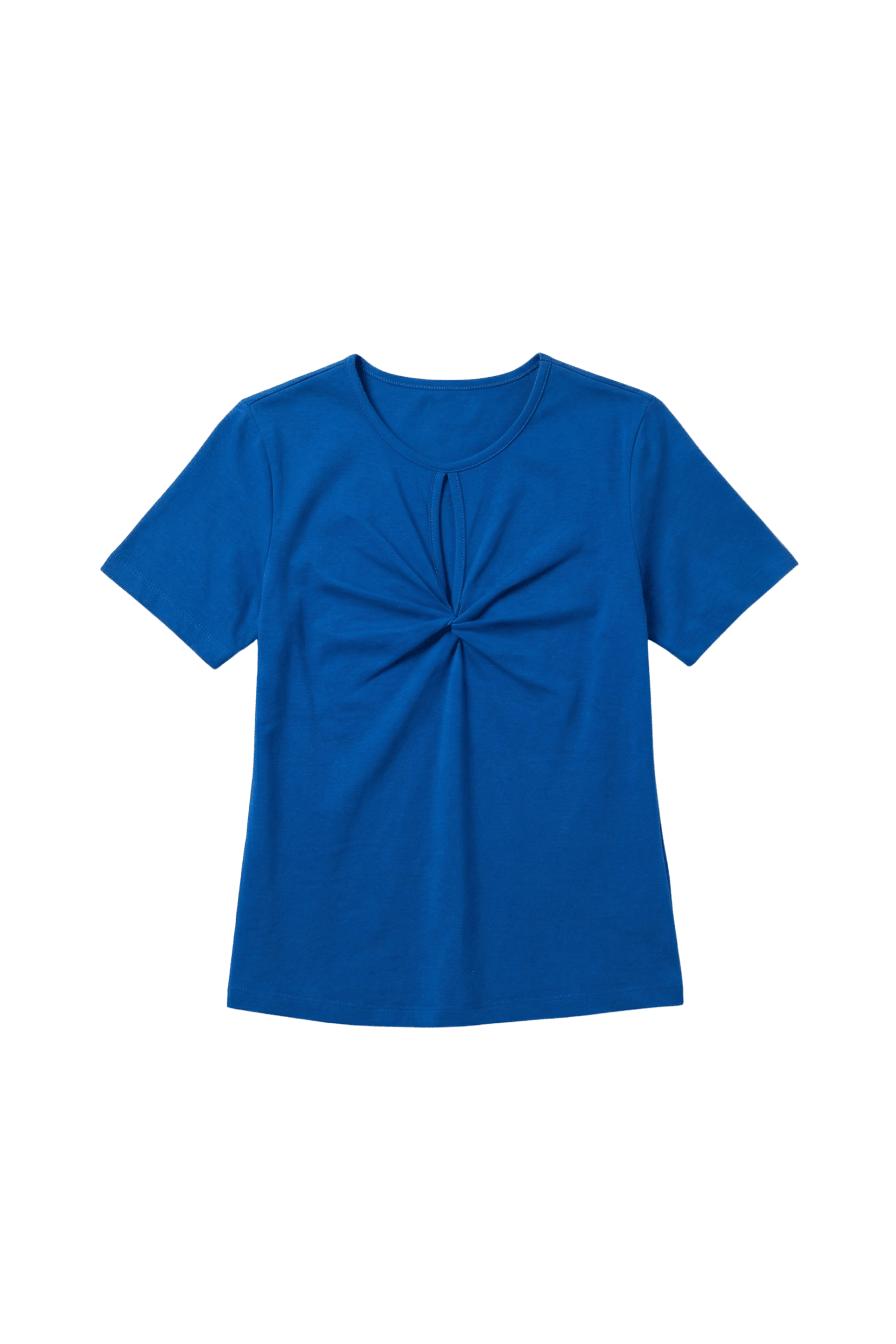 Camiseta azul lagrima con fruncido Lolitas&L - lolitasyl.com