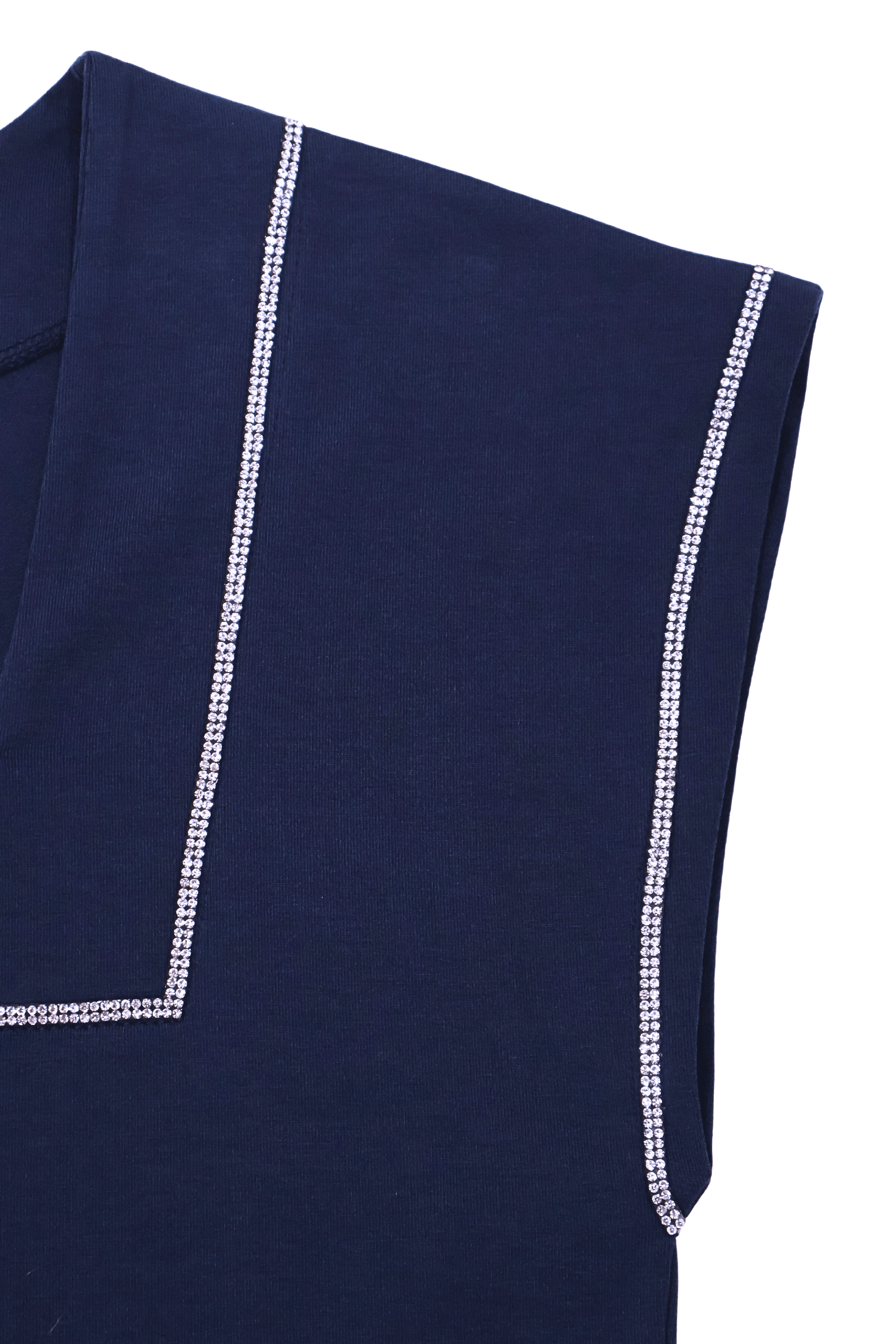 Camiseta azul marino con escote cuatrado y lourex Lolitas&L - lolitasyl.com