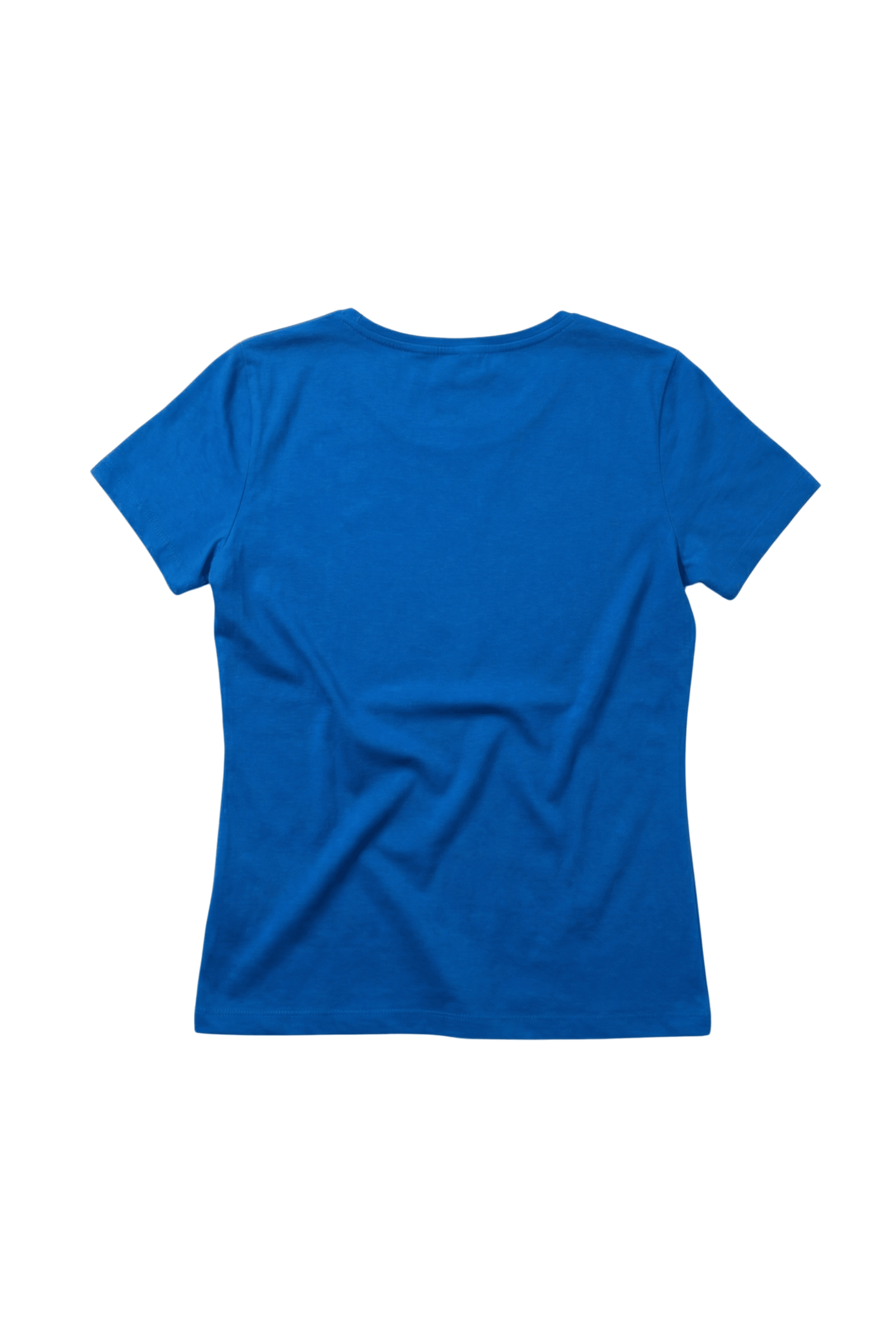 Camiseta azul royal escote redondo con flor Lolitas&L - lolitasyl.com