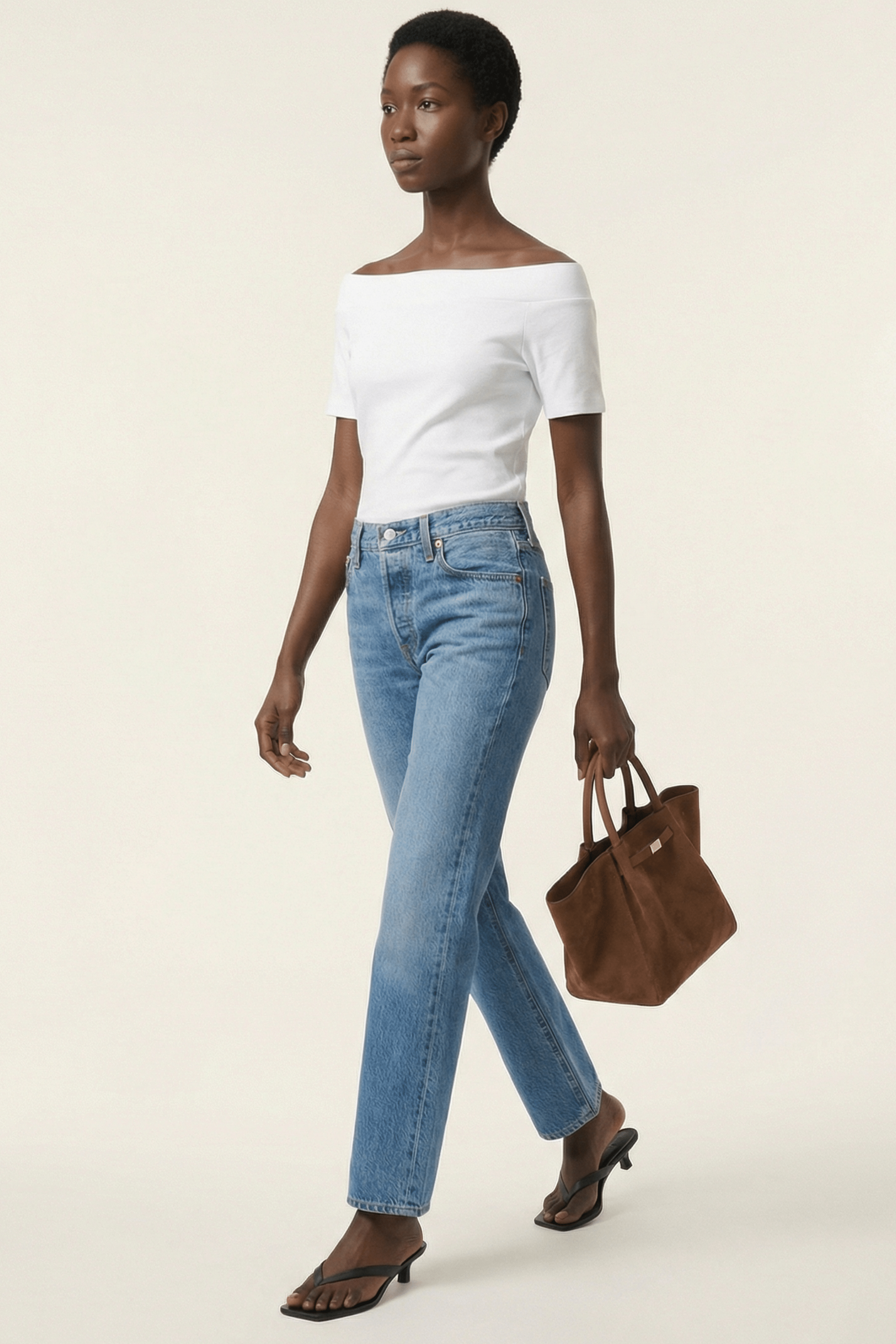 Camiseta blanca bardot Lolitas&L - lolitasyl.com