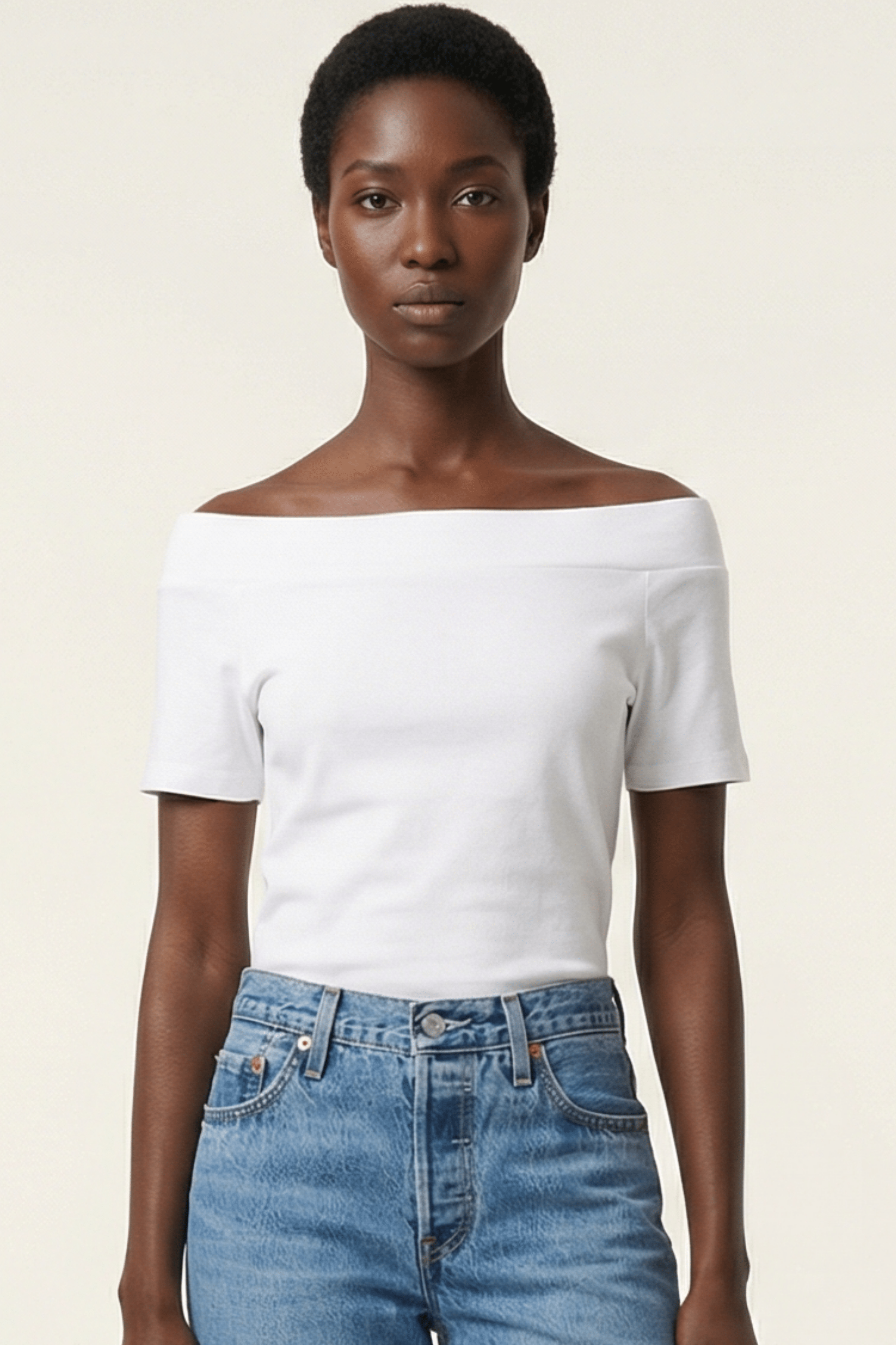 Camiseta blanca bardot Lolitas&L - lolitasyl.com