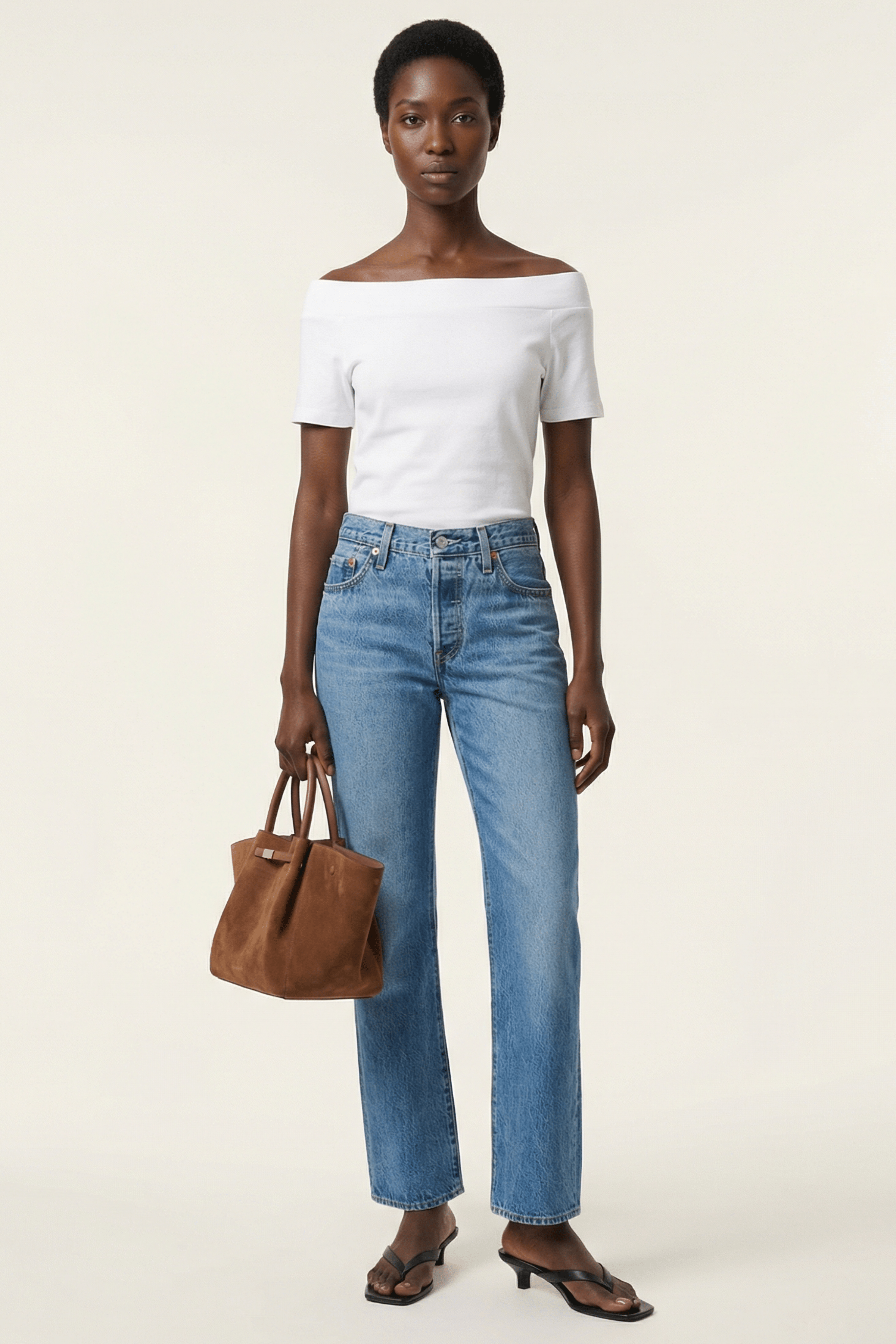 Camiseta blanca bardot Lolitas&L - lolitasyl.com