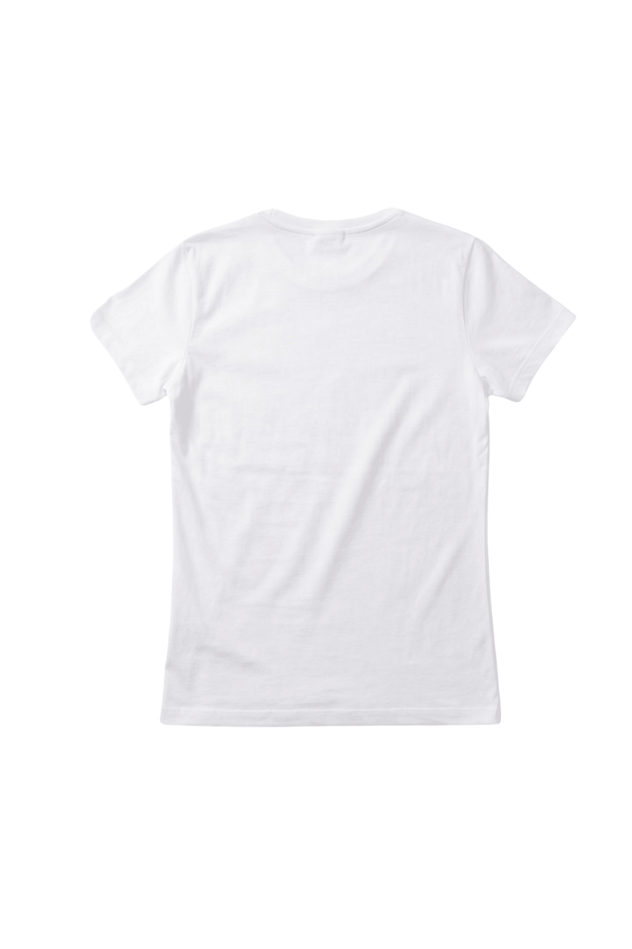 Camiseta blanca basica con escote caja y manga corta Lolitas&L - lolitasyl.com