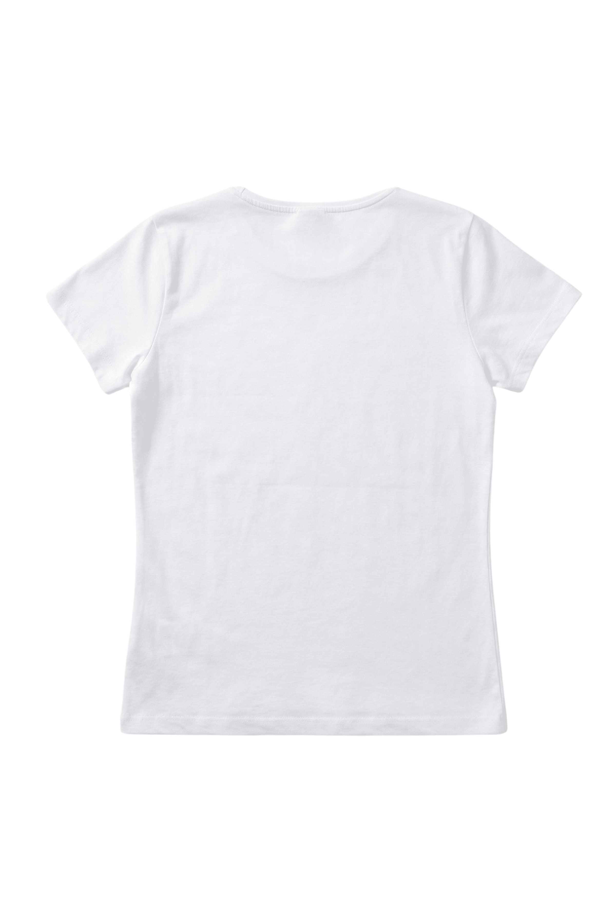 Camiseta blanca basica con escote collar y manga corta Lolitas&L - lolitasyl.com