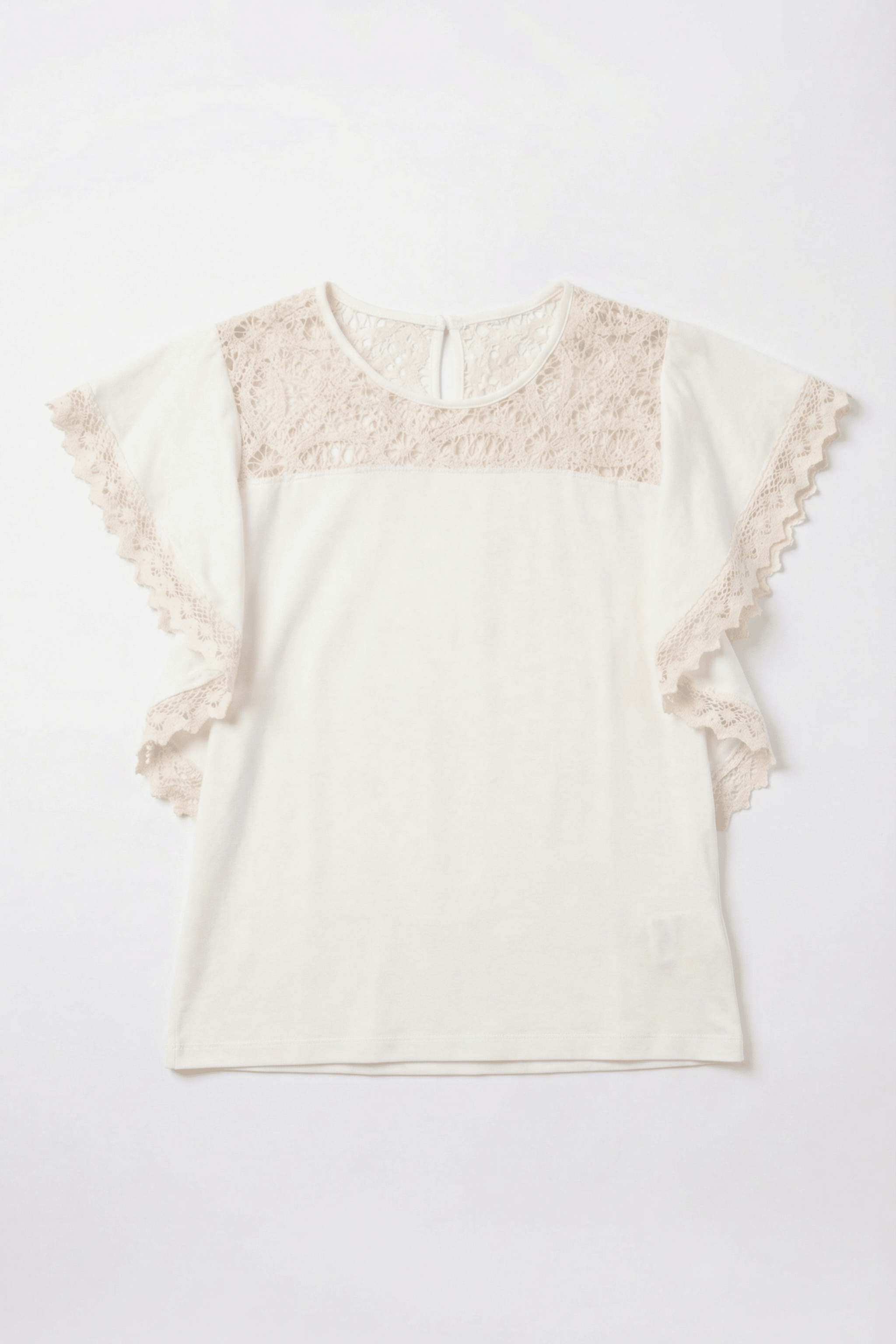 Camiseta blanca bordado grogre en delantero y mangas Lolitas&L - lolitasyl.com