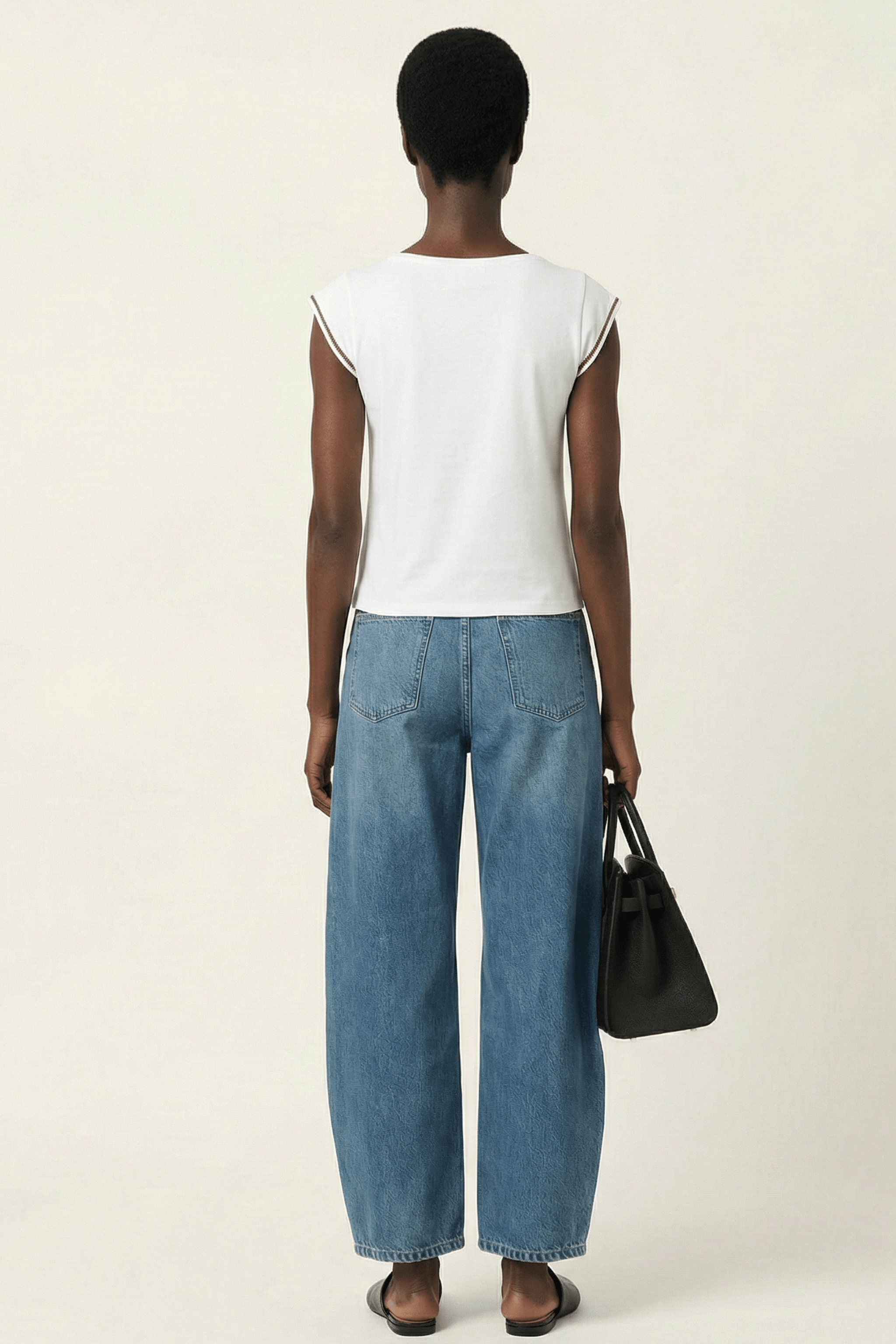 Camiseta blanca bordado lts day escote cuadrado sin mangas Lolitas&L - lolitasyl.com