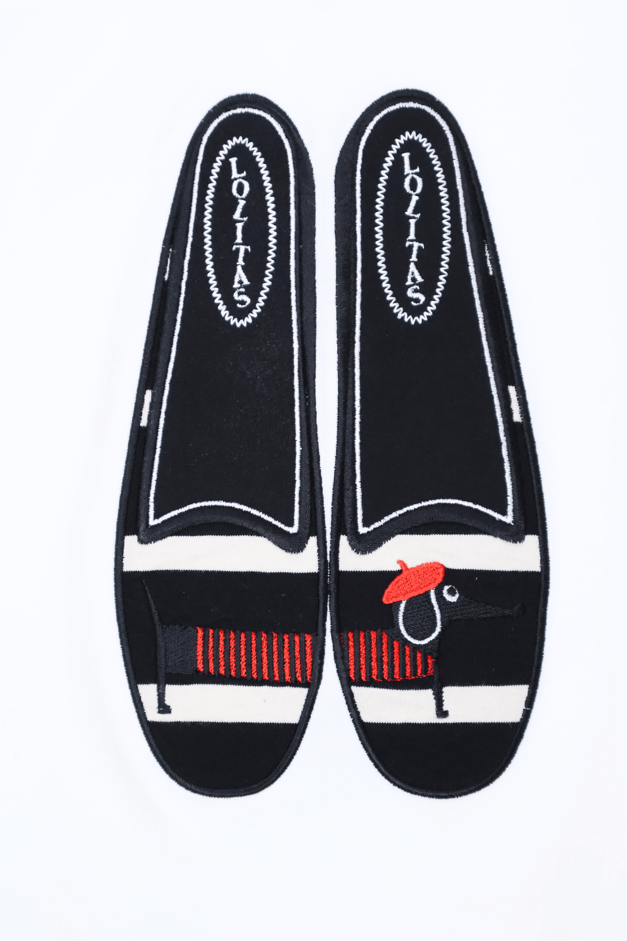 Camiseta blanca con bailarinas bordadas Lolitas&L - lolitasyl.com