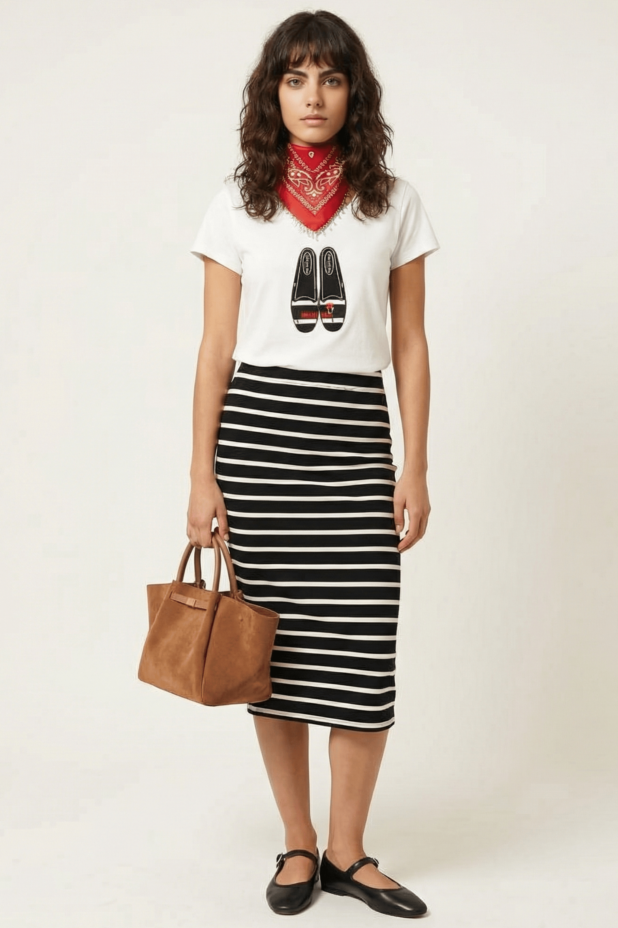 Camiseta blanca con bailarinas bordadas Lolitas&L - lolitasyl.com