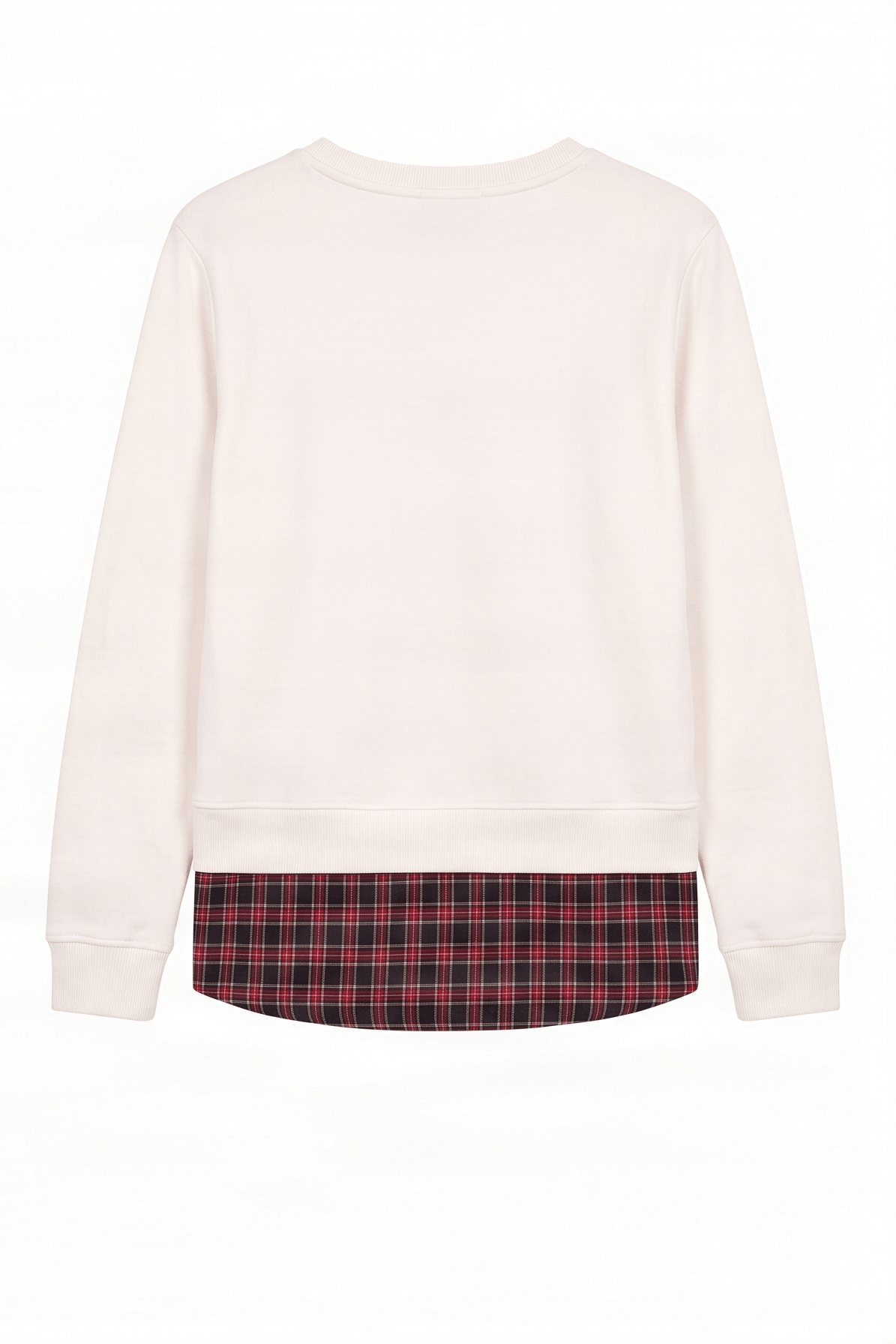 Camiseta blanca con estampado muñeca y lazo cuadro escoces Lolitas&L - lolitasyl.com