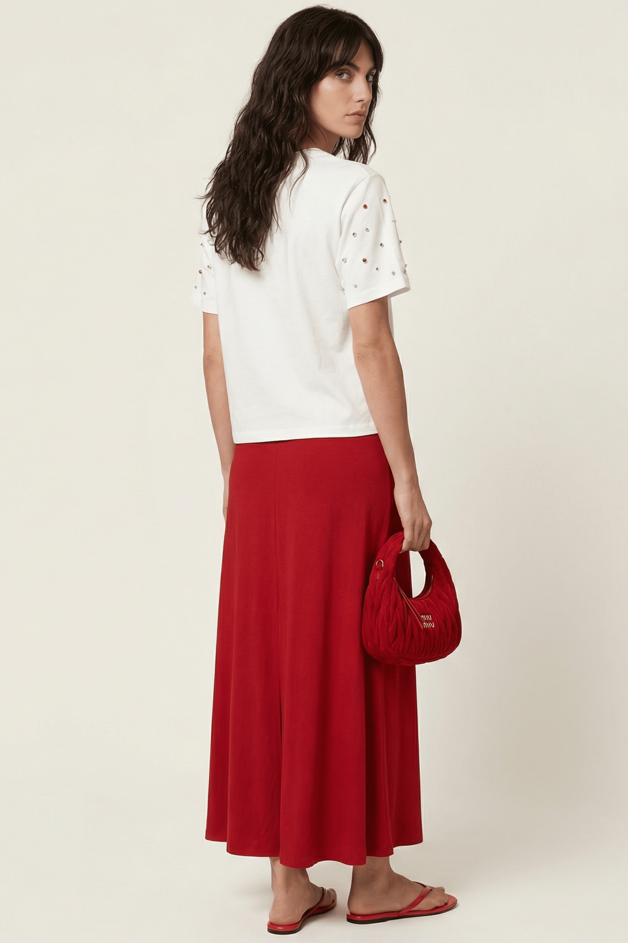 Camiseta blanca con flor y strass rosa Lolitas&L - lolitasyl.com