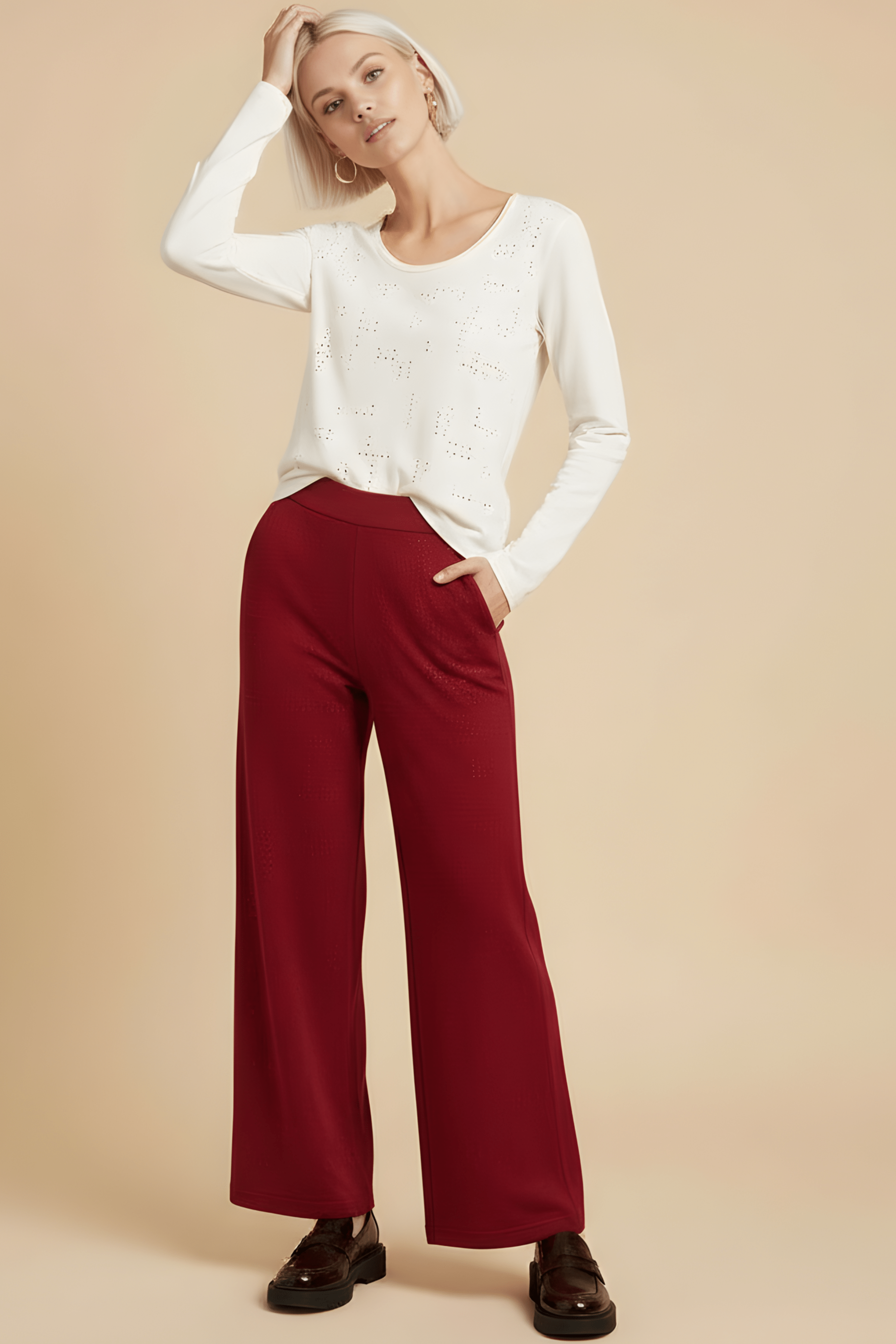 Camiseta blanca con strass multicolor manga larga Lolitas&L - lolitasyl.com