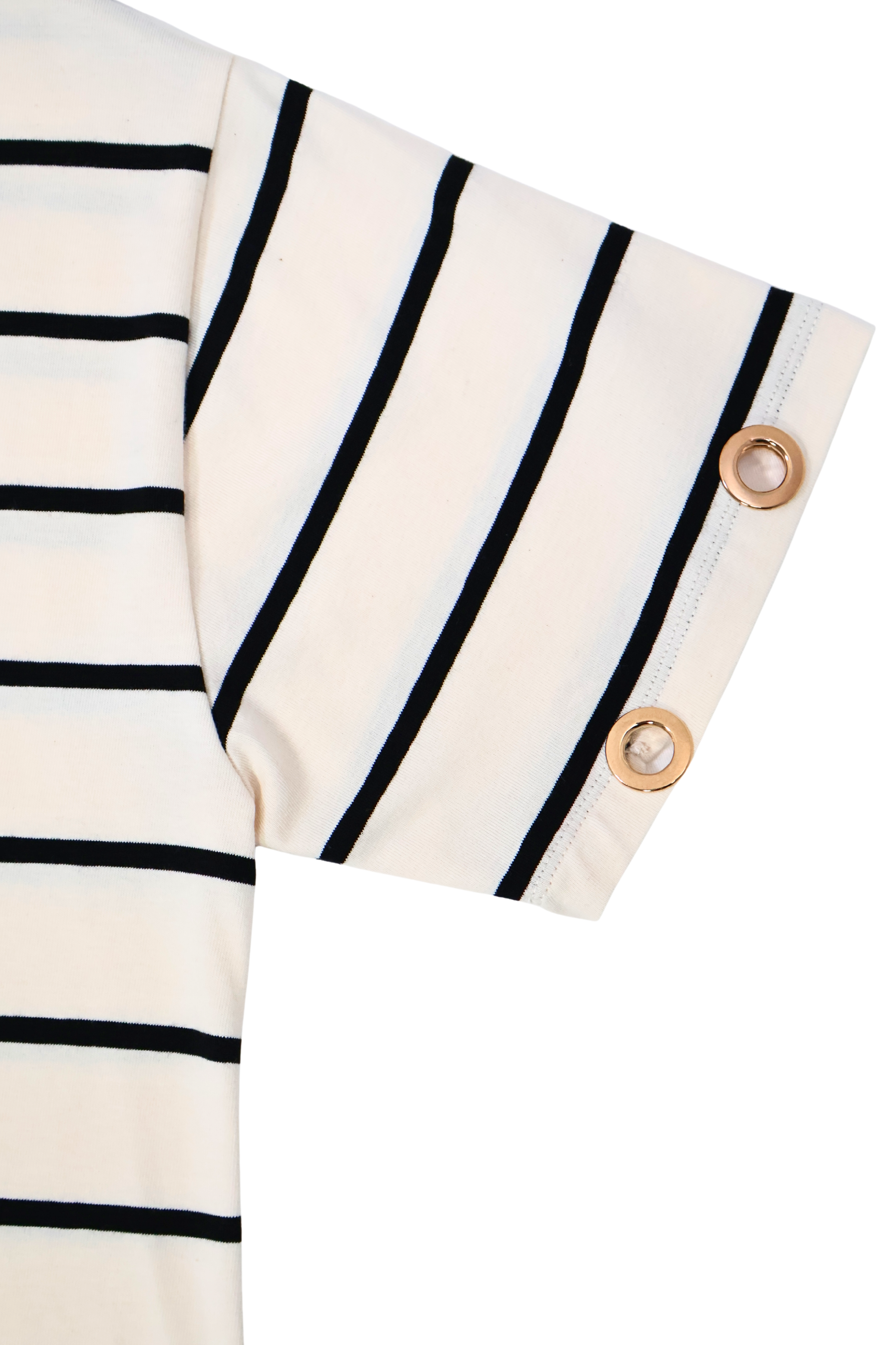 Camiseta blanca de rayas escote uve Lolitas&L