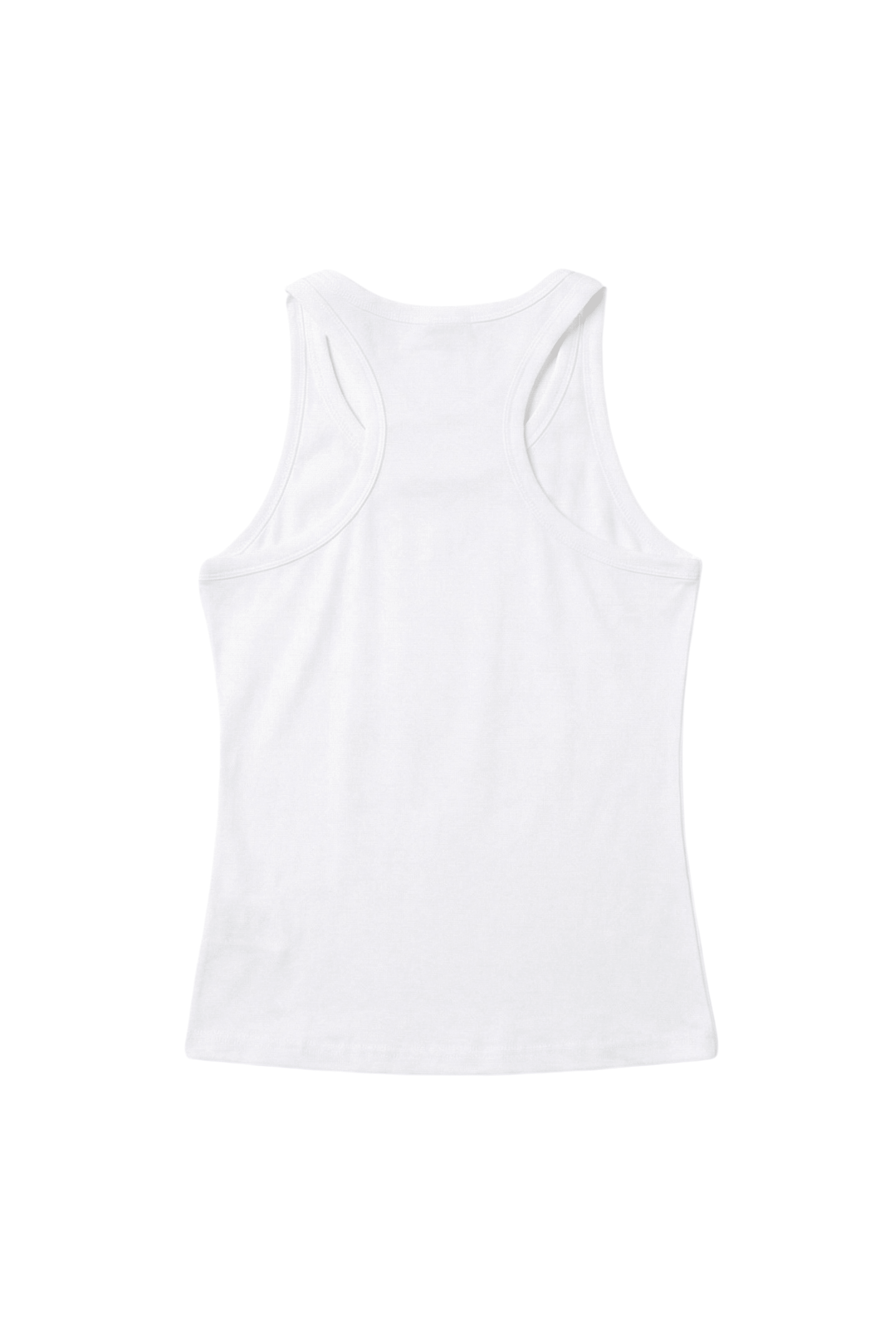 Camiseta blanca de tirantes con aplicacion en flor Lolitas&L - lolitasyl.com