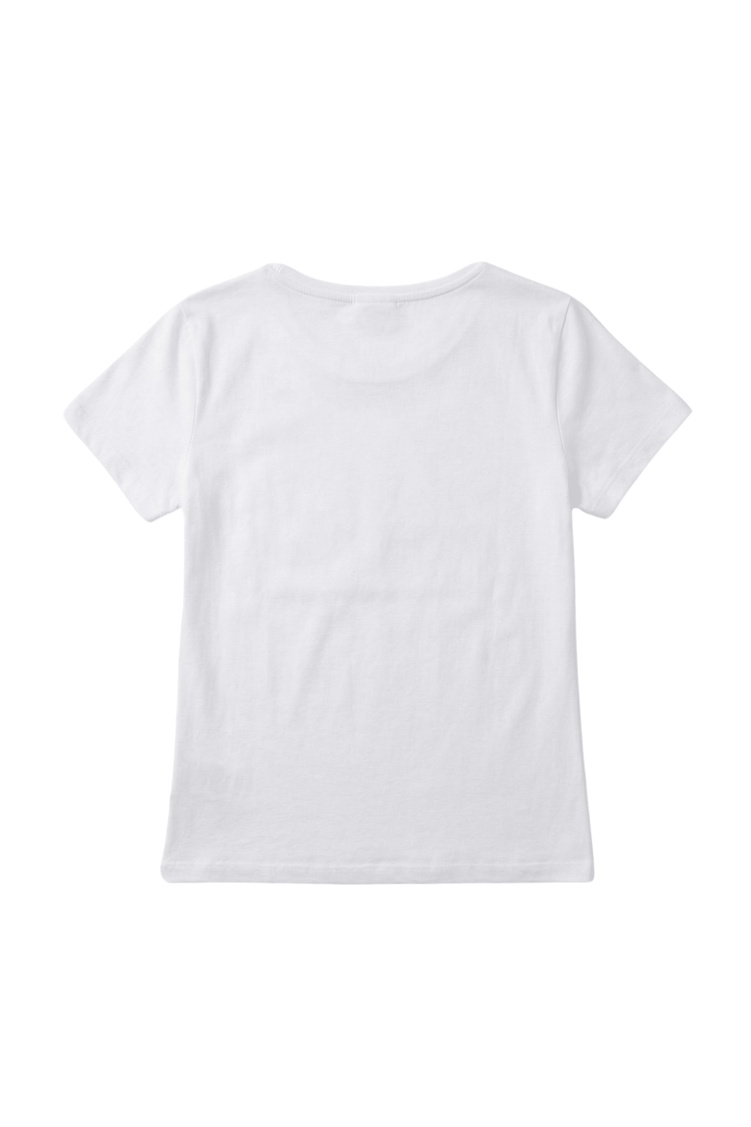 Camiseta blanca escote redondo con flor Lolitas&L - lolitasyl.com