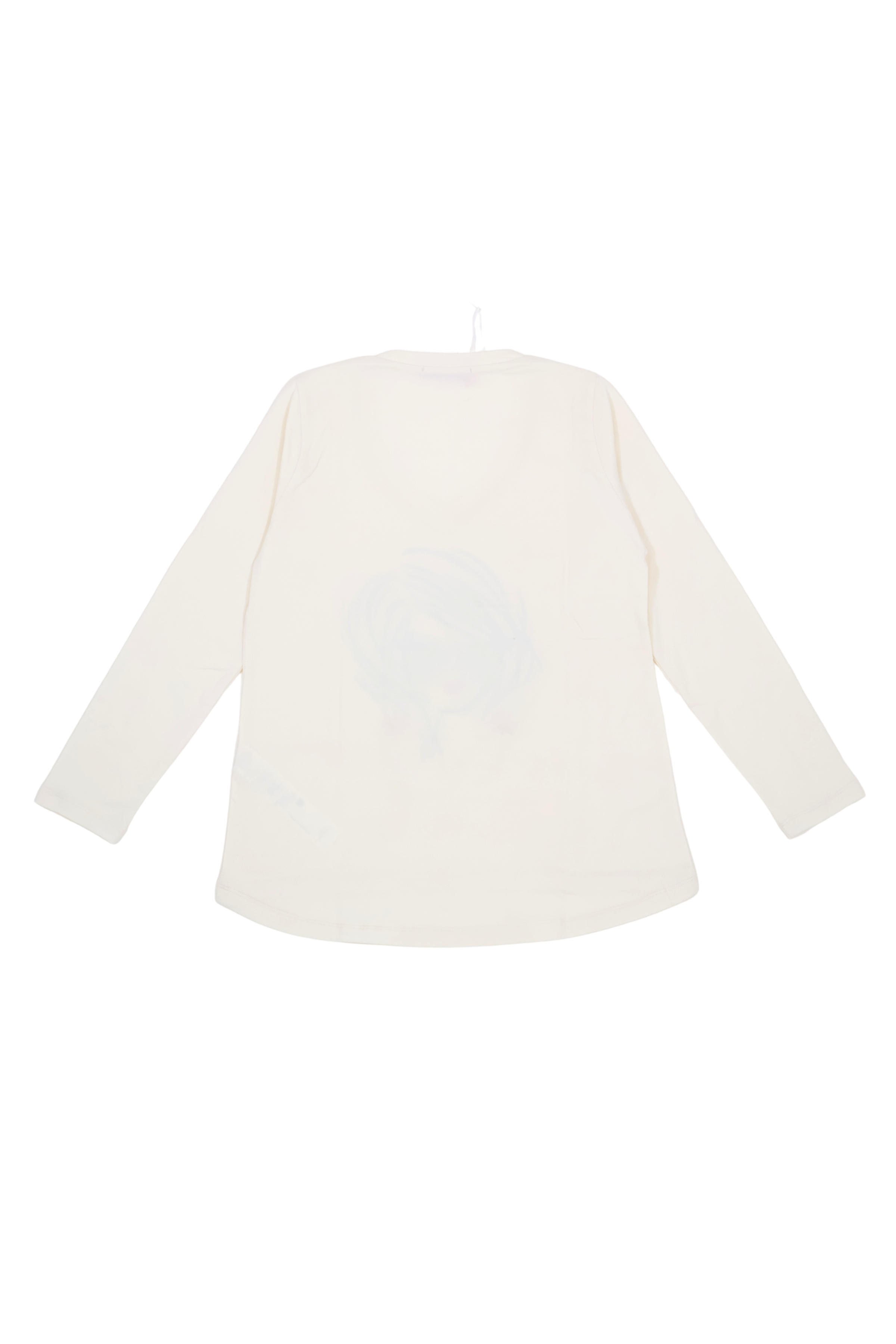 Camiseta blanca estampado cara con gafas manga larga Lolitas&L - lolitasyl.com