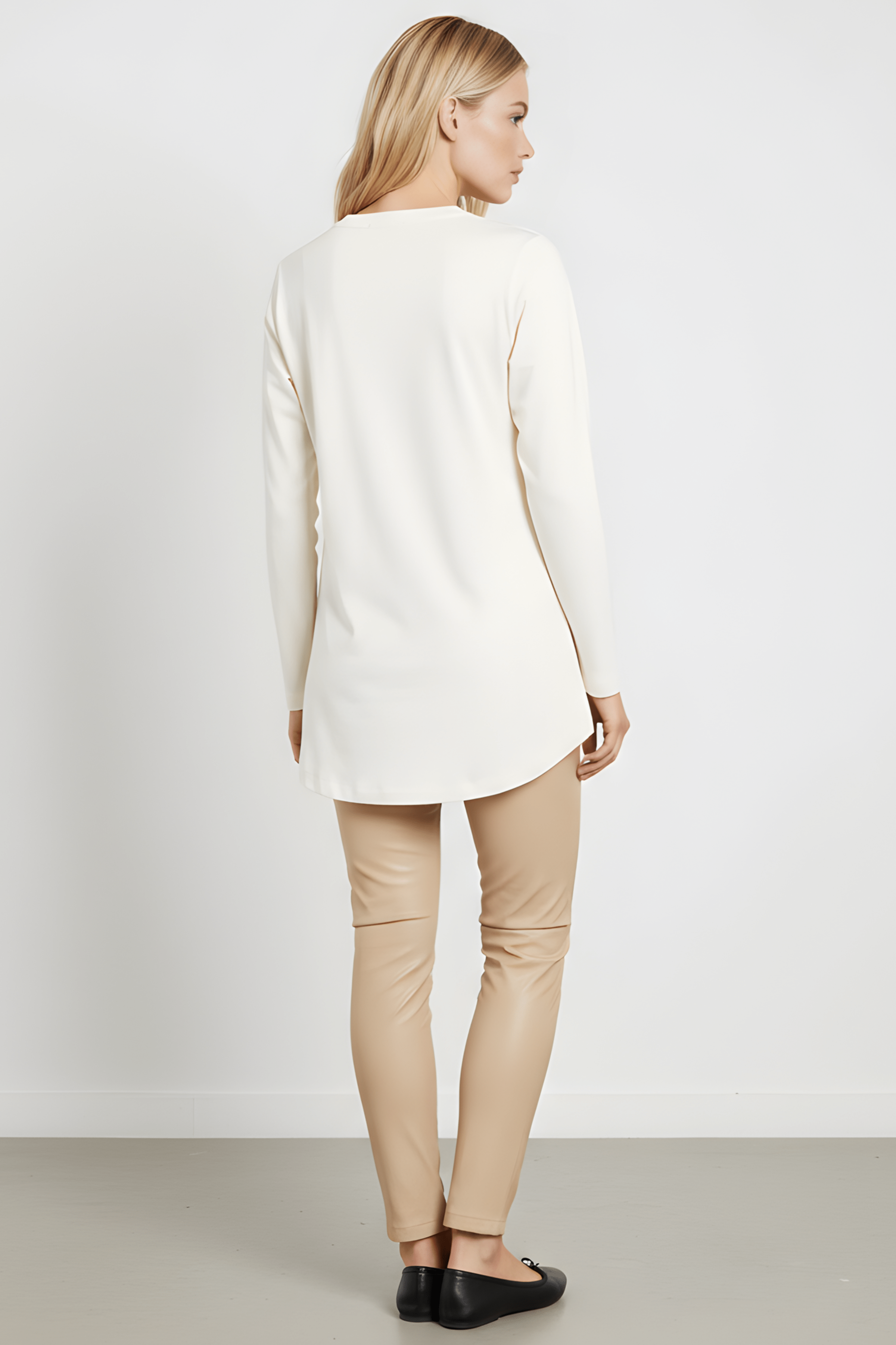 Camiseta blanca estampado cara con gafas manga larga Lolitas&L - lolitasyl.com