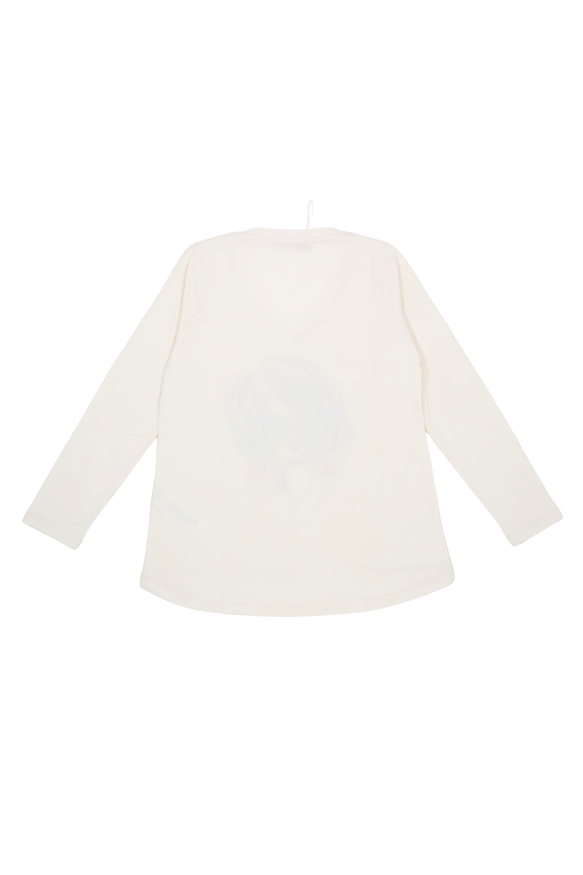 Camiseta blanca estampado cara con gafas manga larga Lolitas&L